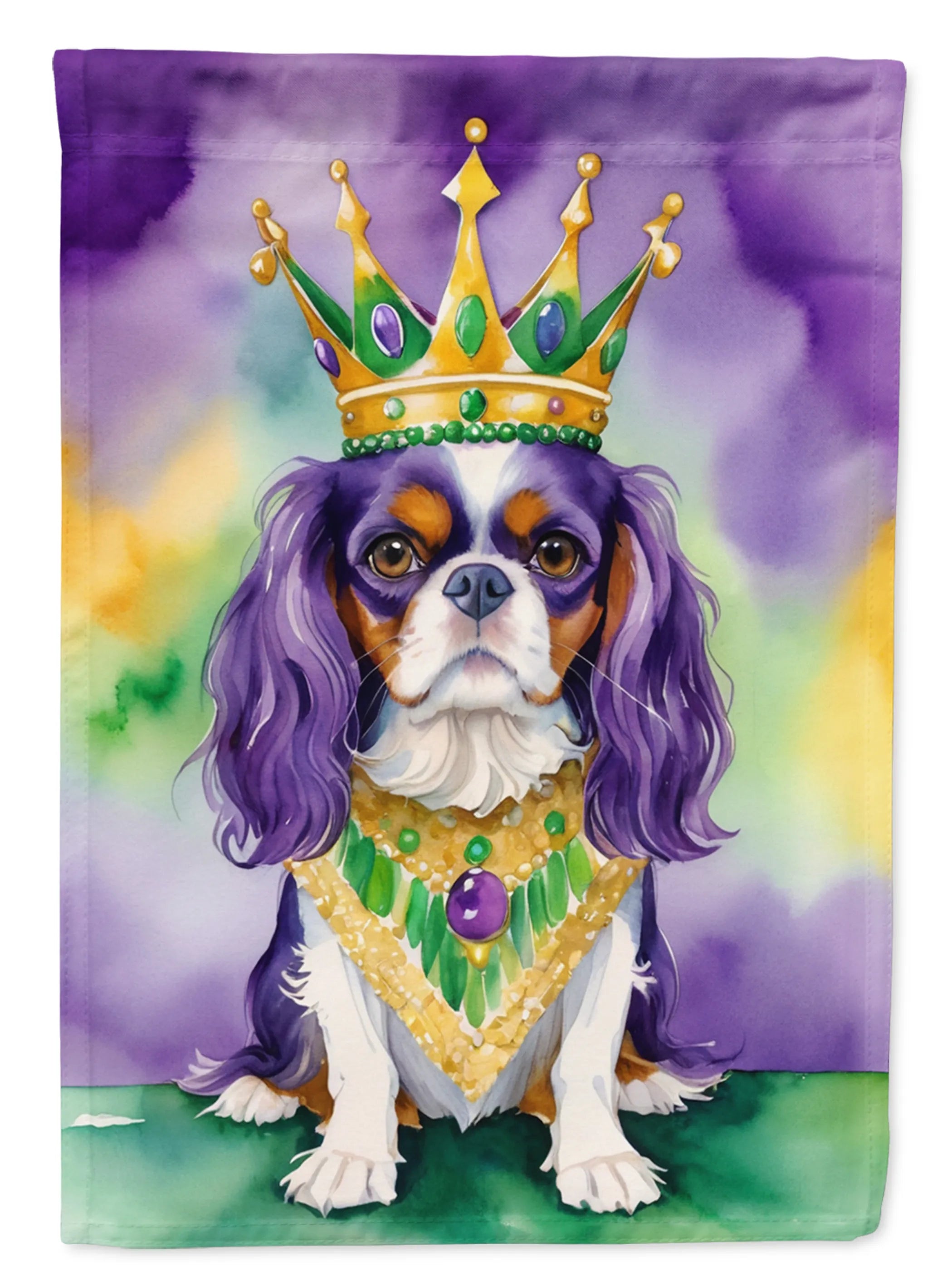 King of Mardi Gras Decorative Flag - Size: GARDEN SIZE | Pack Of: 1 | Collection name: King of mardi gras