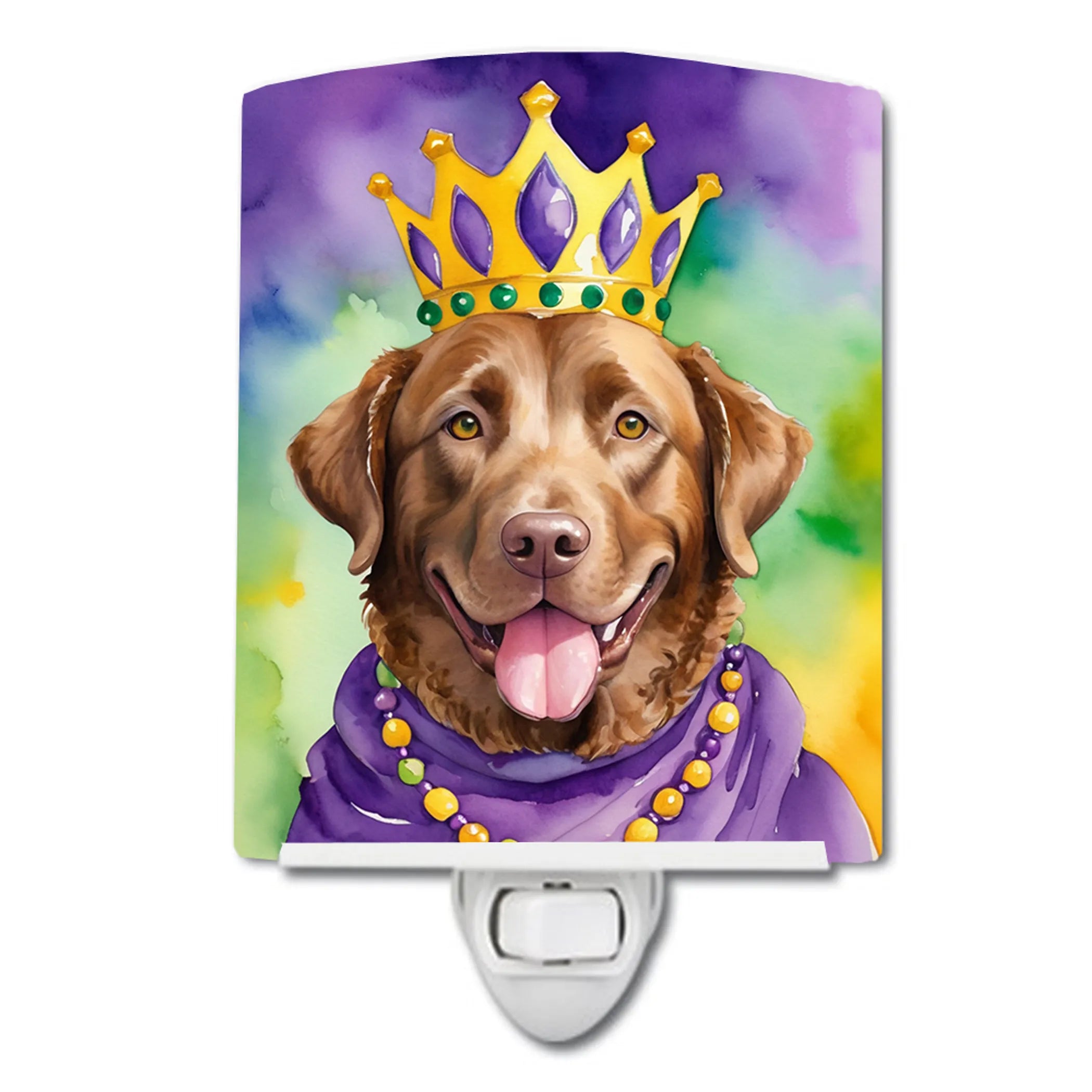 King of Mardi Gras Ceramic Night Light - Pack Of: 1 | Collection name: King of mardi gras