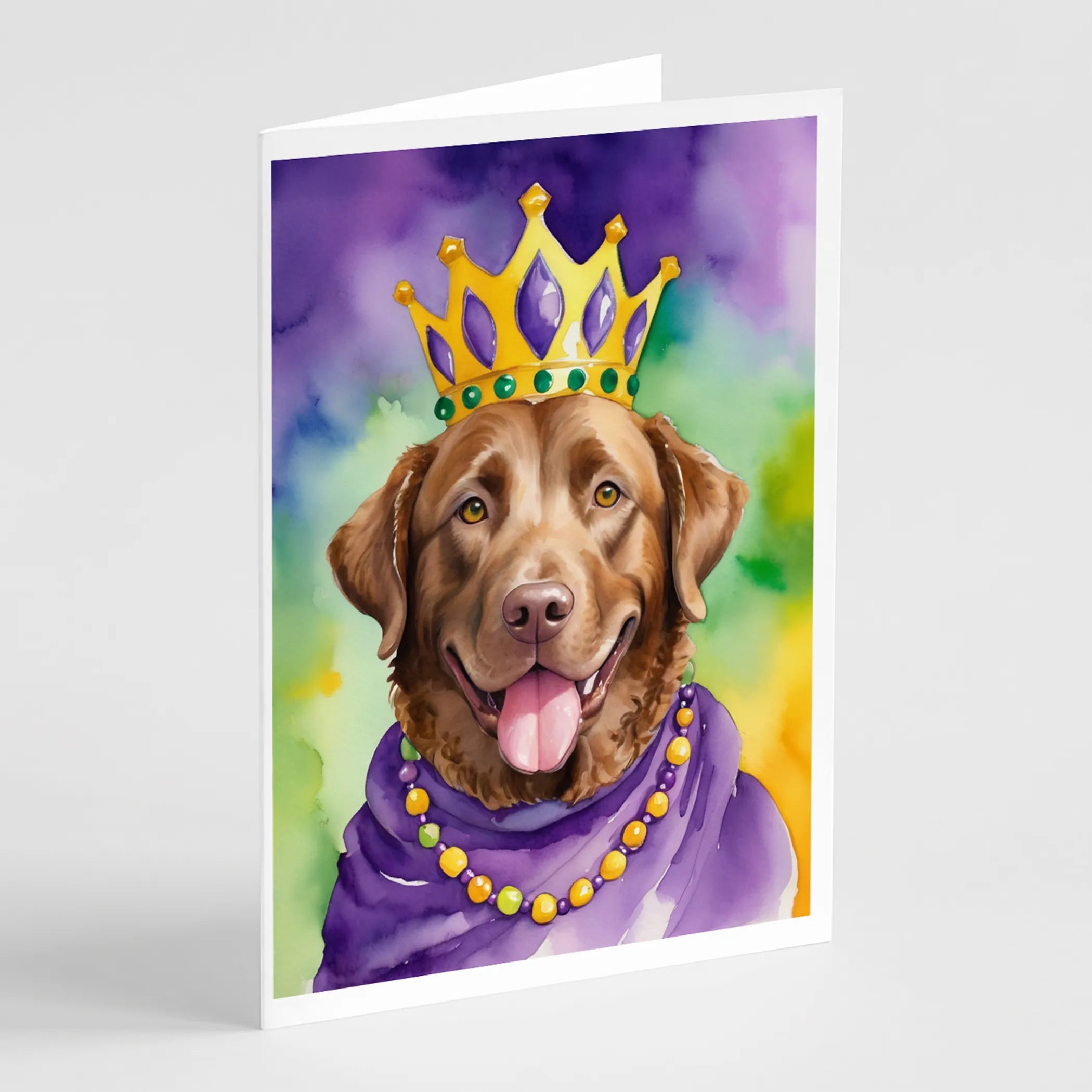 King of Mardi Gras Greeting Cards  - Size: 5X7 | Pack Of: 1 | Collection name: King of mardi gras
