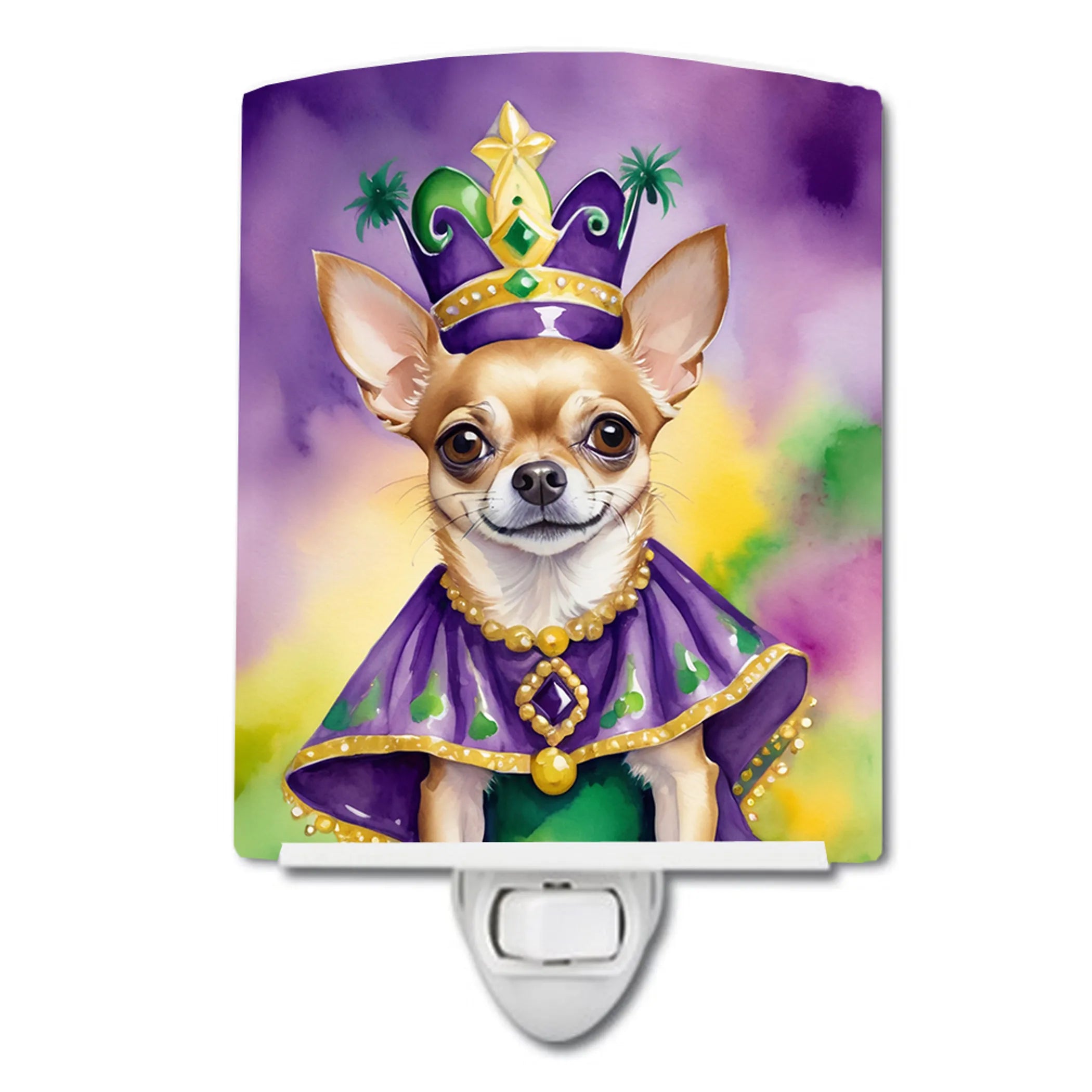 King of Mardi Gras Ceramic Night Light - Pack Of: 1 | Collection name: King of mardi gras