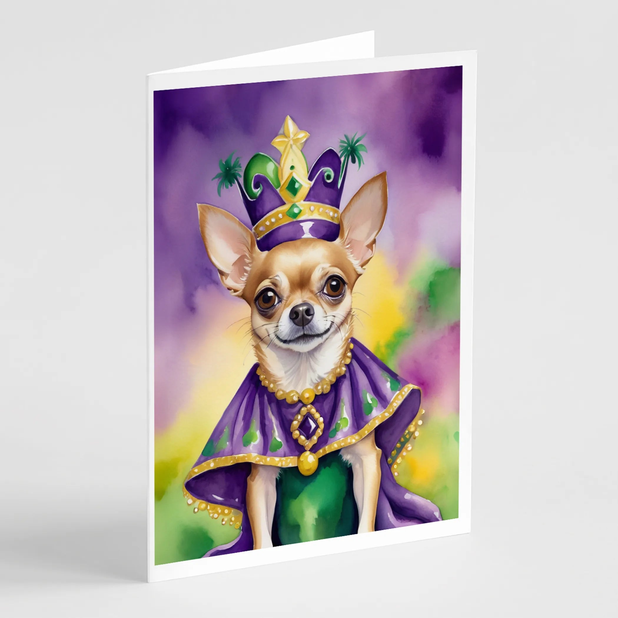 King of Mardi Gras Greeting Cards  - Size: 5X7 | Pack Of: 1 | Collection name: King of mardi gras