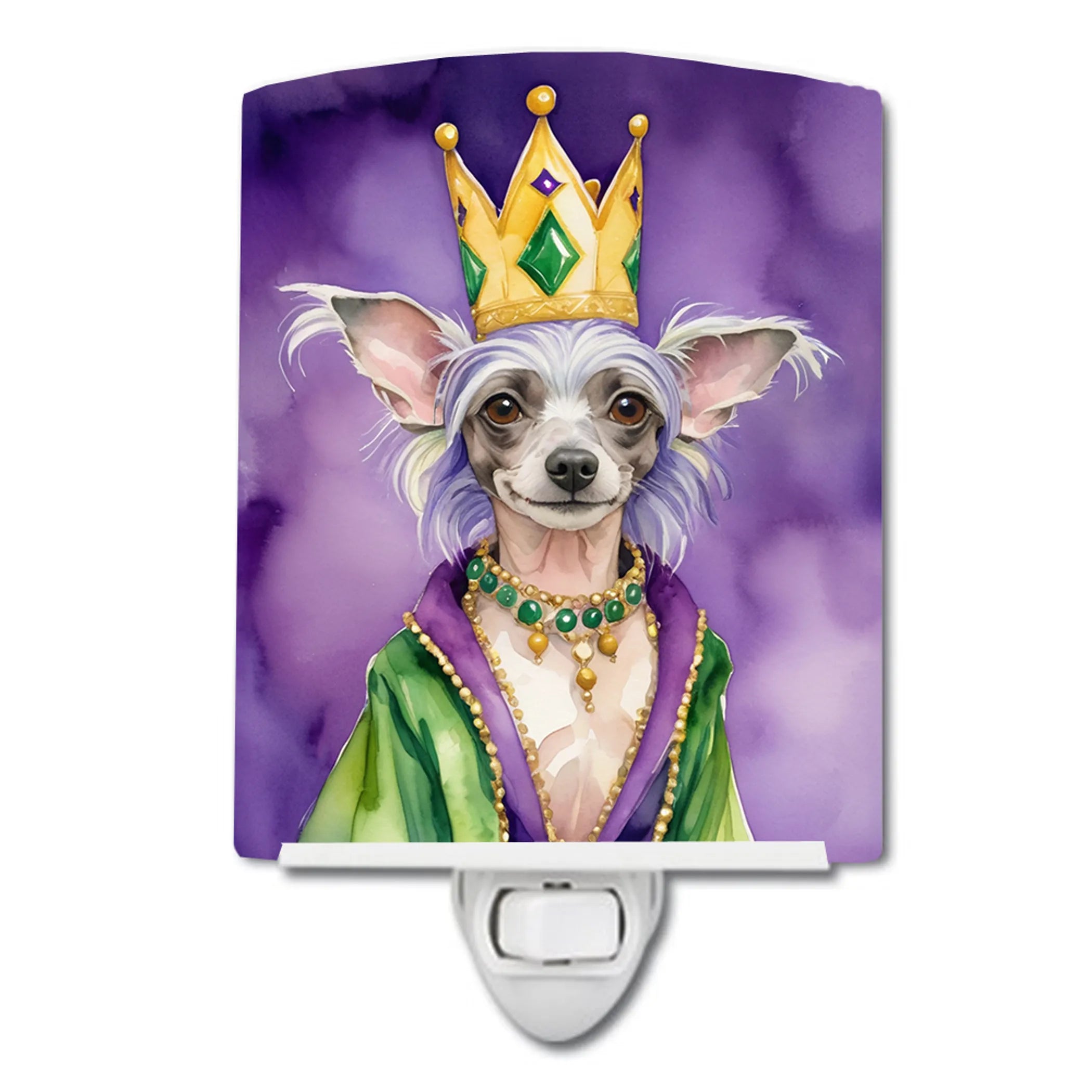 King of Mardi Gras Ceramic Night Light - Pack Of: 1 | Collection name: King of mardi gras