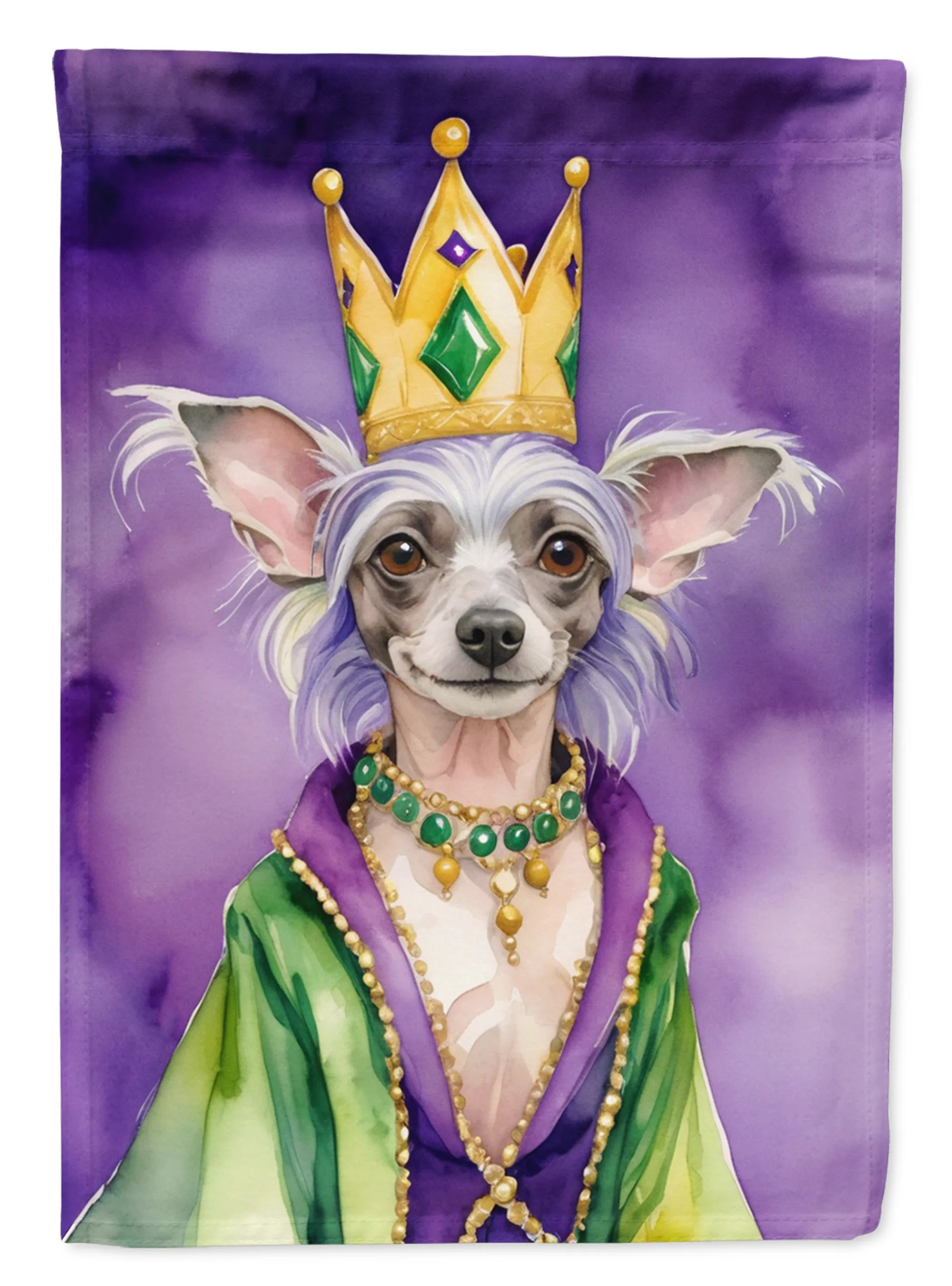 King of Mardi Gras Decorative Flag - Size: GARDEN SIZE | Pack Of: 1 | Collection name: King of mardi gras