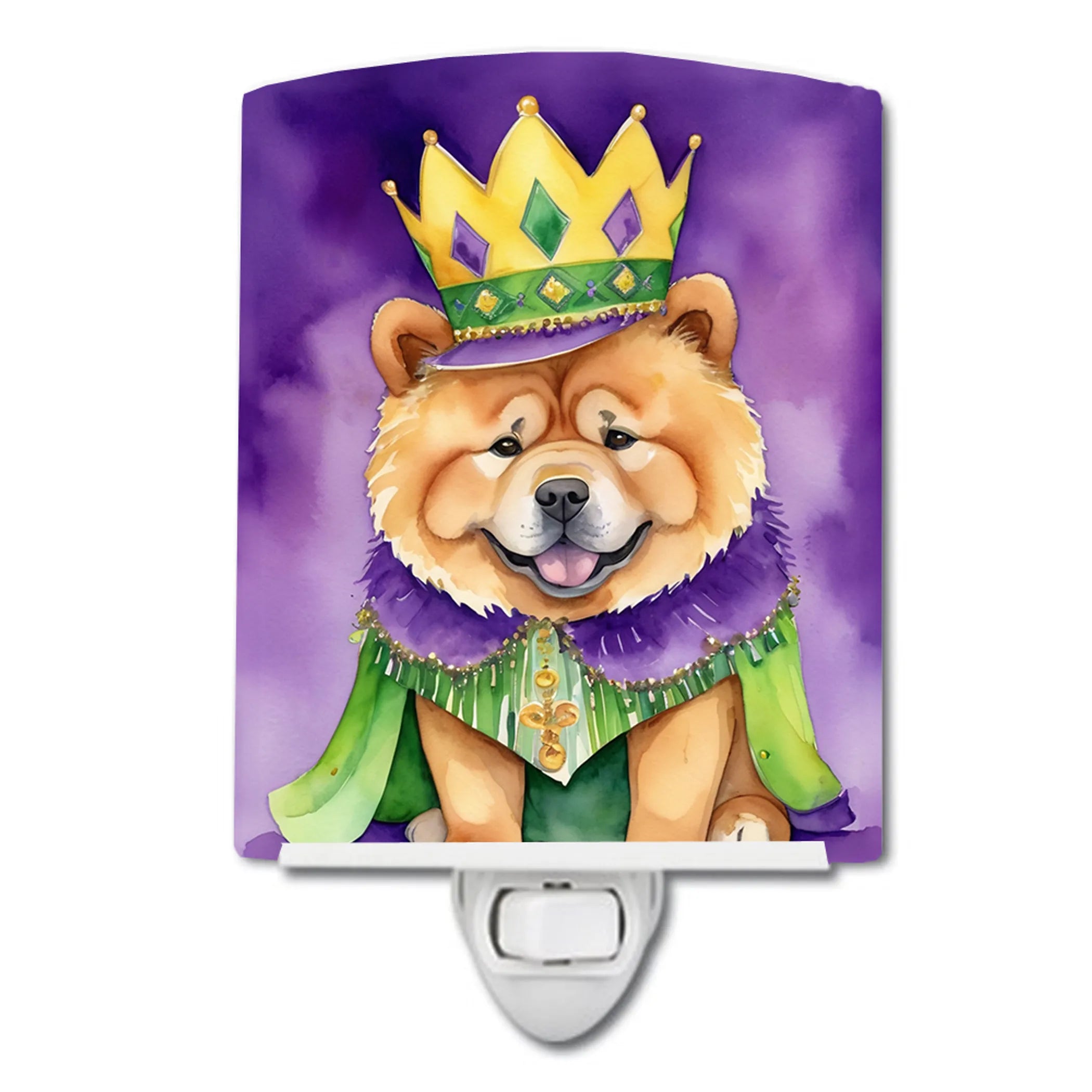 King of Mardi Gras Ceramic Night Light - Pack Of: 1 | Collection name: King of mardi gras