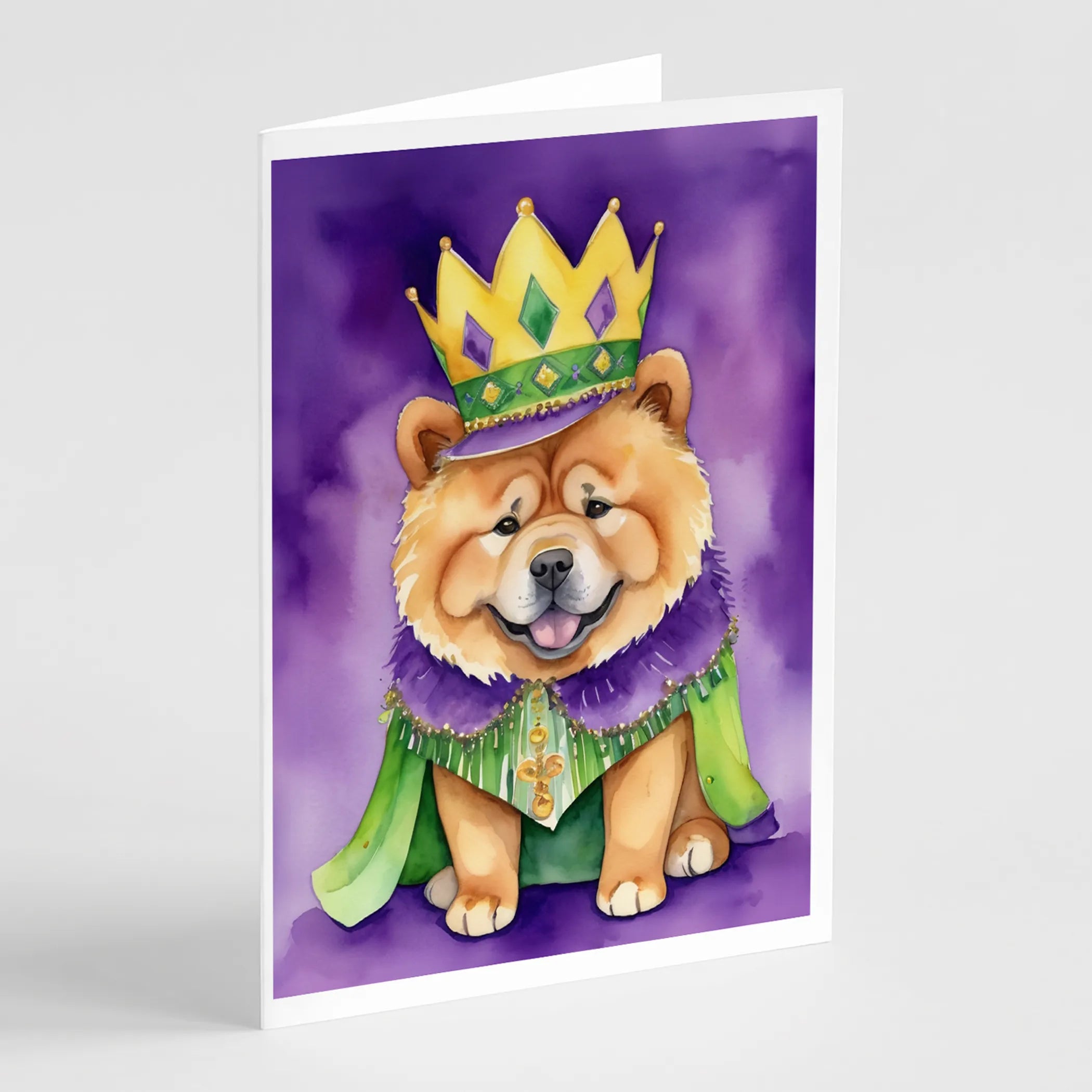 King of Mardi Gras Greeting Cards  - Size: 5X7 | Pack Of: 1 | Collection name: King of mardi gras