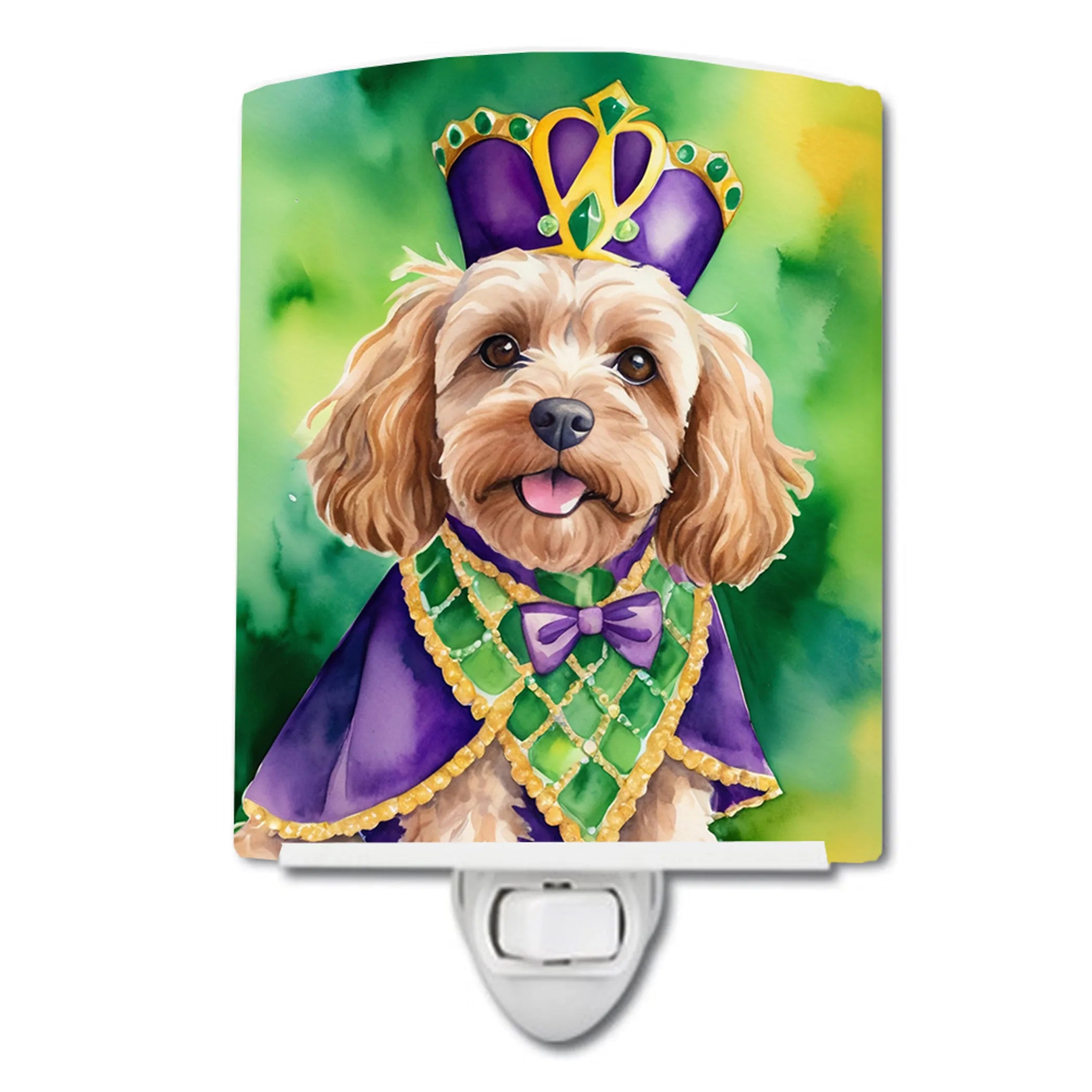 King of Mardi Gras Ceramic Night Light - Pack Of: 1 | Collection name: King of mardi gras