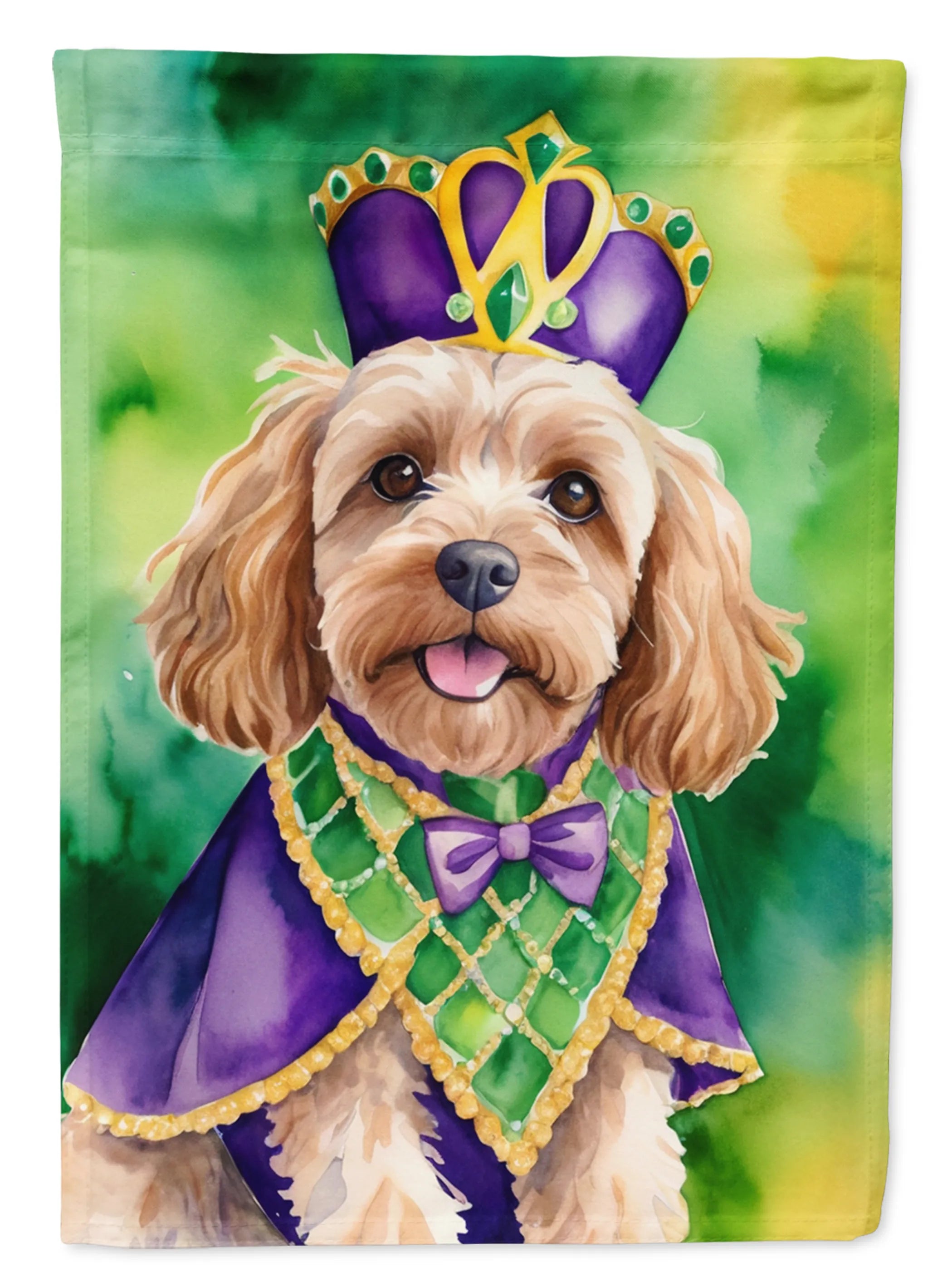 King of Mardi Gras Decorative Flag - Size: GARDEN SIZE | Pack Of: 1 | Collection name: King of mardi gras
