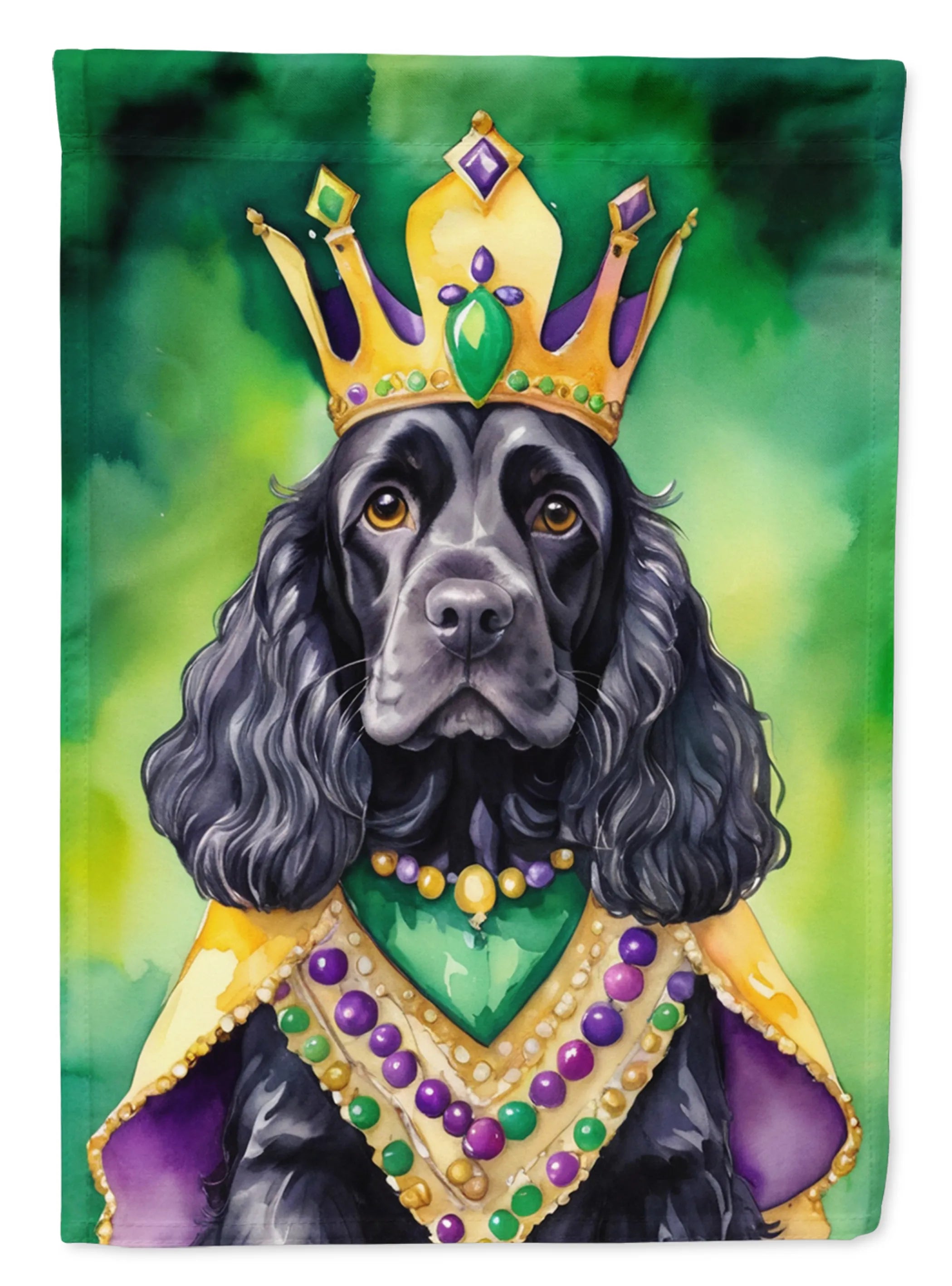 King of Mardi Gras Decorative Flag - Size: GARDEN SIZE | Pack Of: 1 | Collection name: King of mardi gras