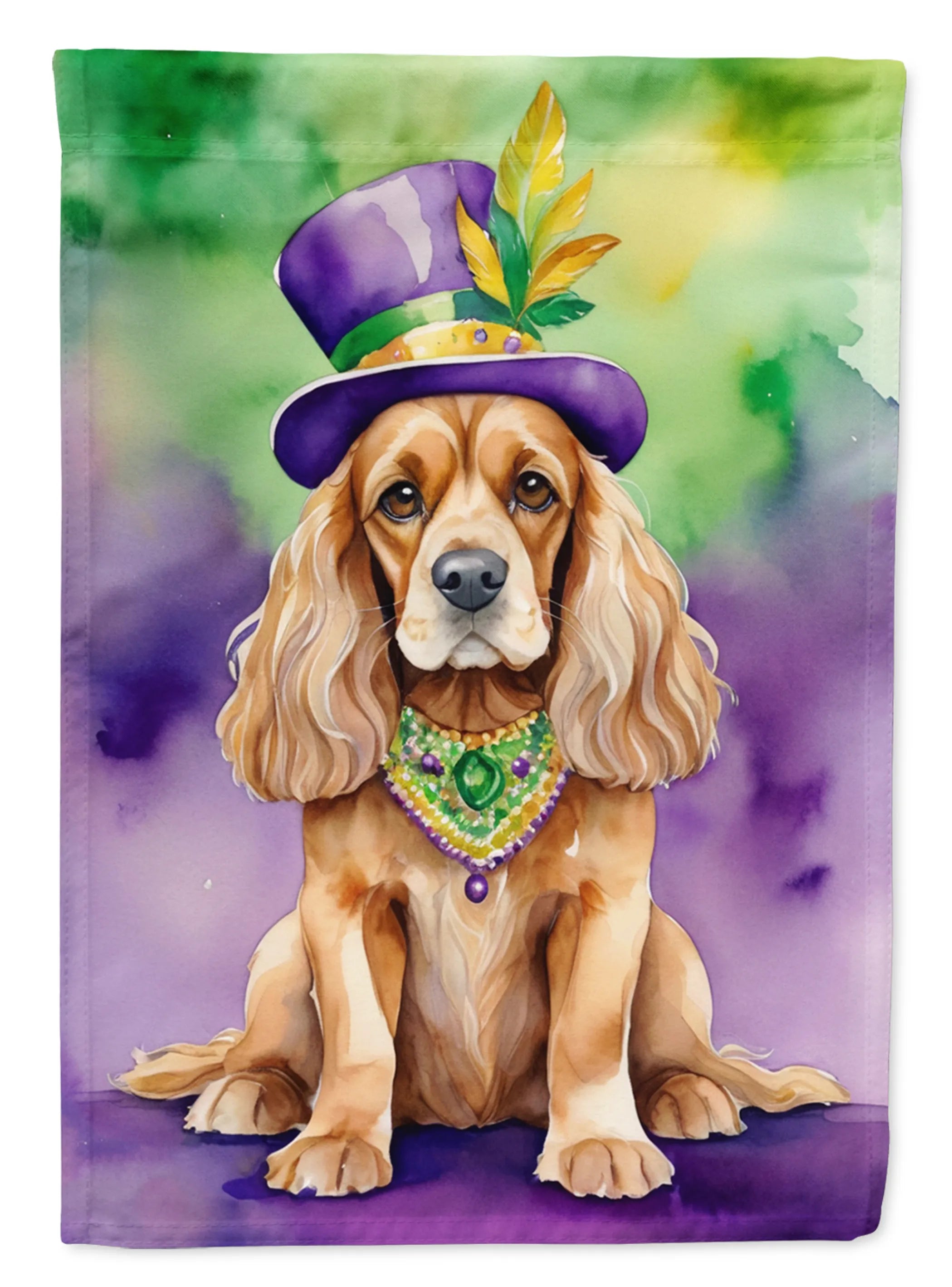 King of Mardi Gras Decorative Flag - Size: GARDEN SIZE | Pack Of: 1 | Collection name: King of mardi gras