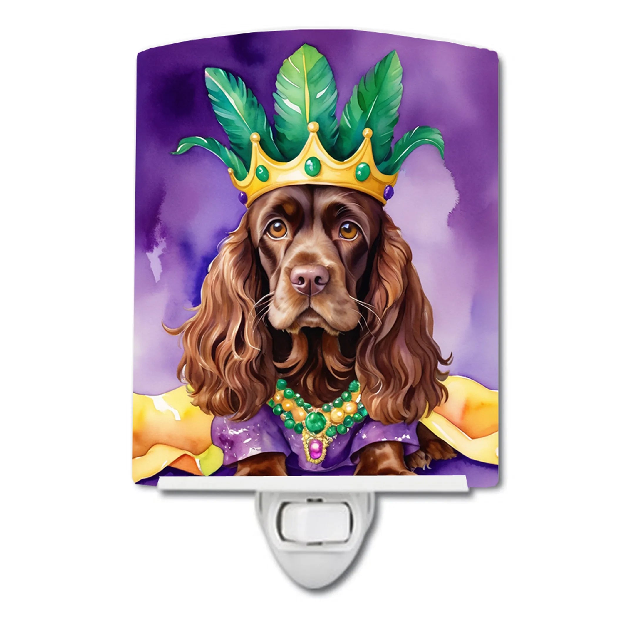 King of Mardi Gras Ceramic Night Light - Pack Of: 1 | Collection name: King of mardi gras