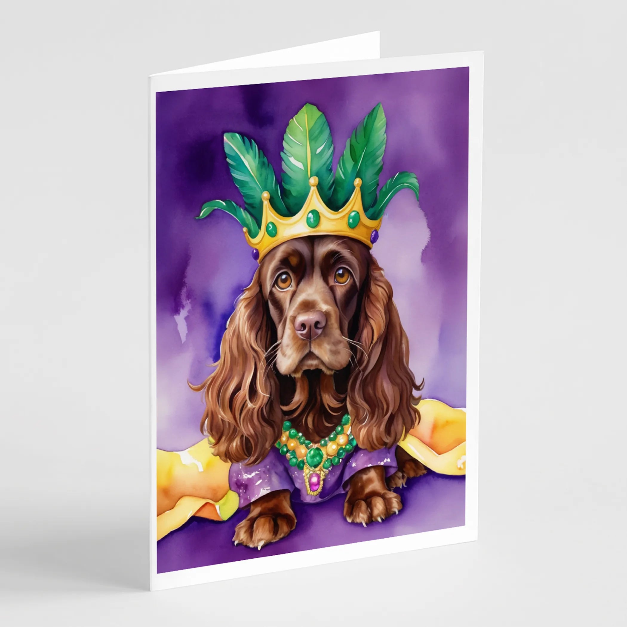 King of Mardi Gras Greeting Cards  - Size: 5X7 | Pack Of: 1 | Collection name: King of mardi gras