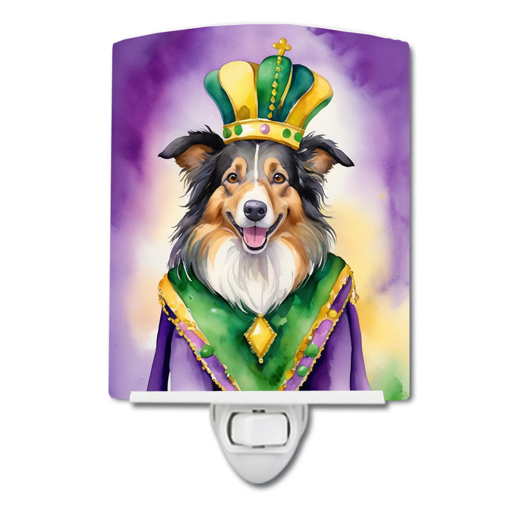 King of Mardi Gras Ceramic Night Light - Pack Of: 1 | Collection name: King of mardi gras