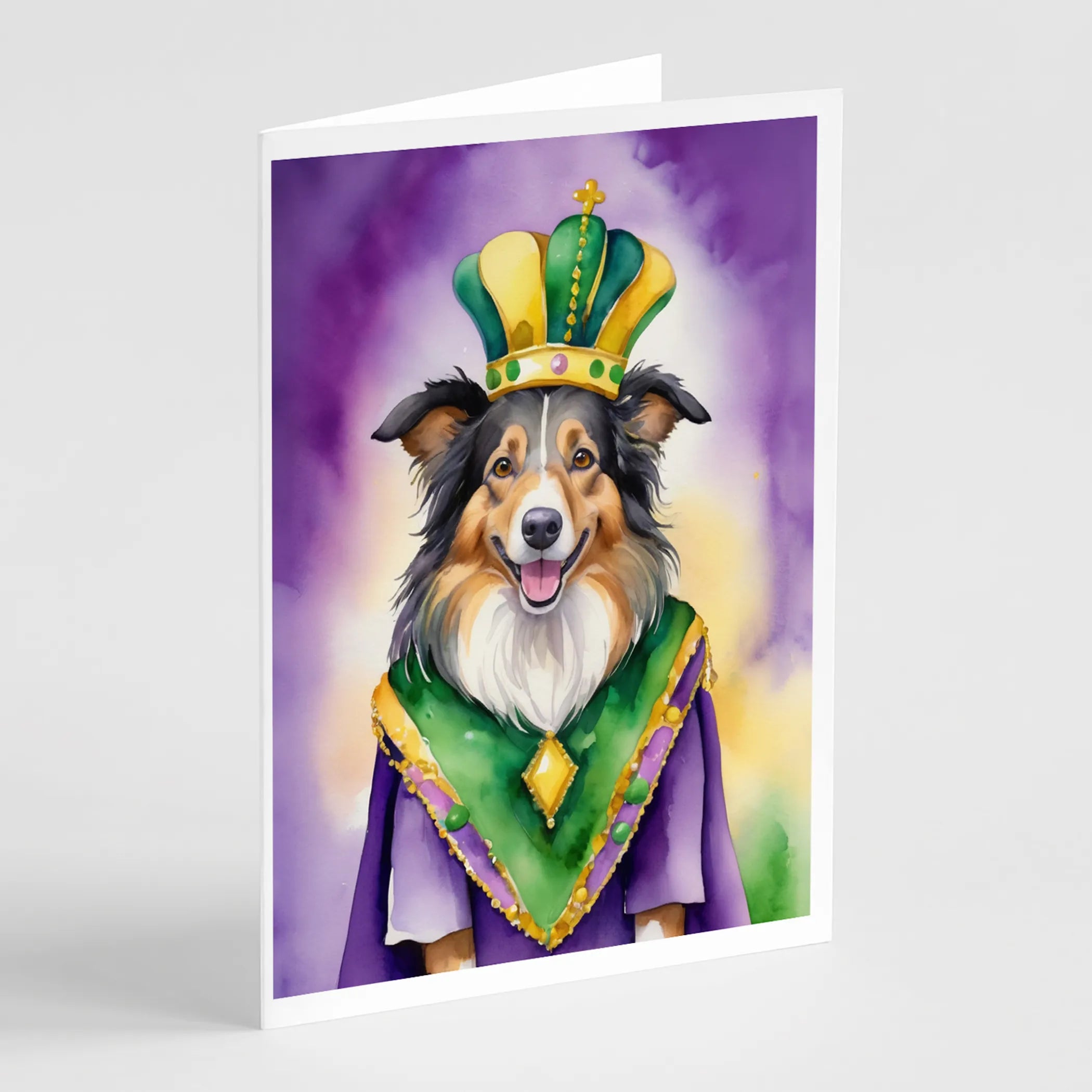 King of Mardi Gras Greeting Cards  - Size: 5X7 | Pack Of: 1 | Collection name: King of mardi gras