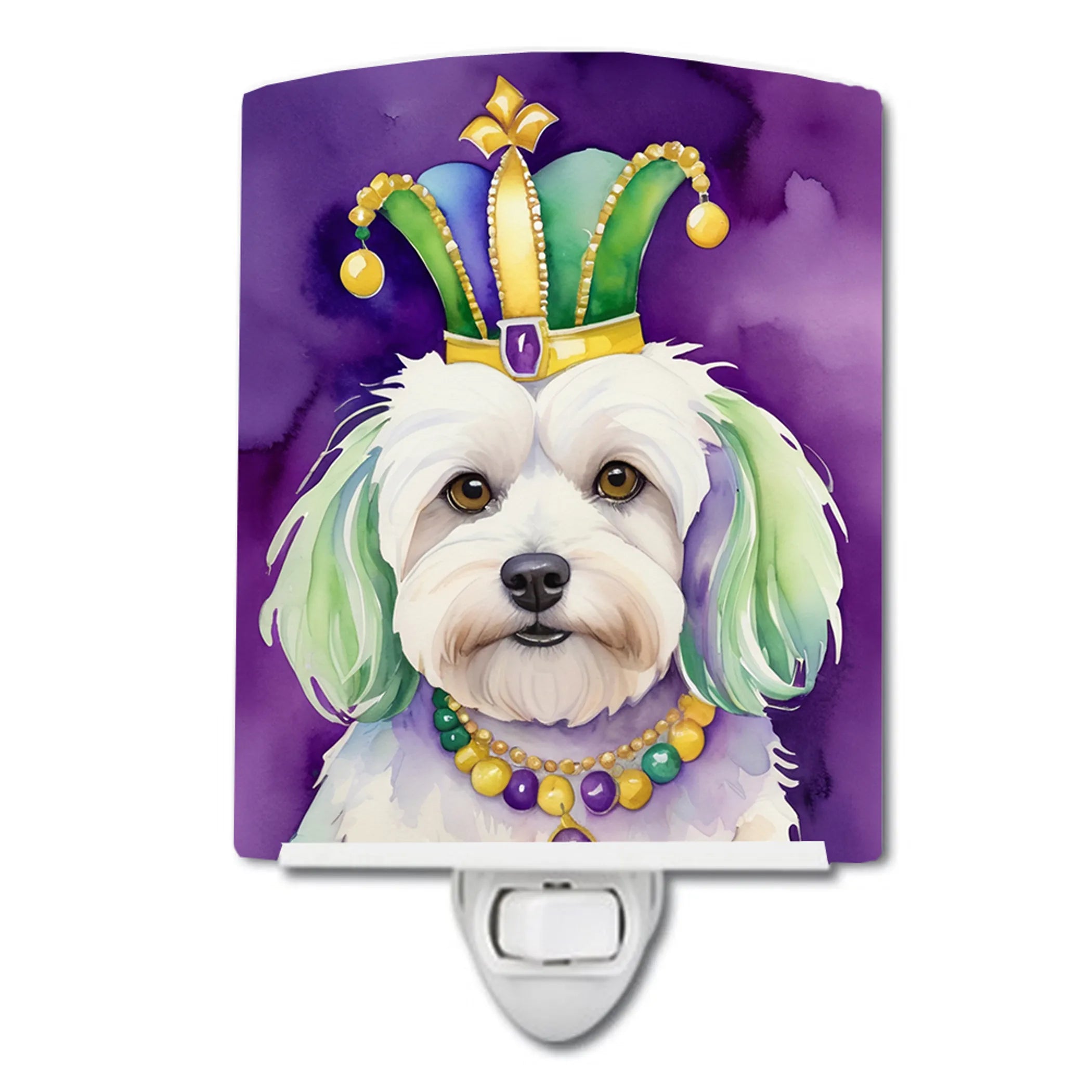 King of Mardi Gras Ceramic Night Light - Pack Of: 1 | Collection name: King of mardi gras
