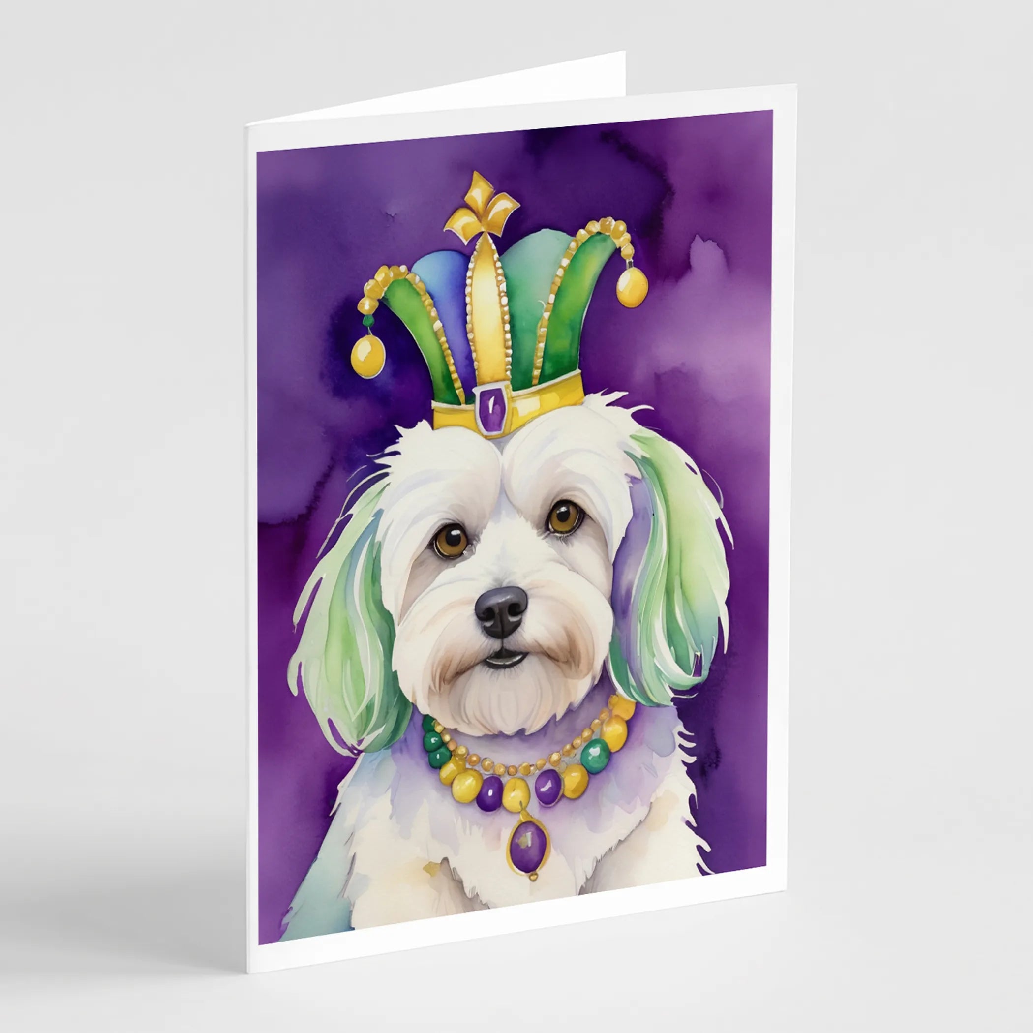 King of Mardi Gras Greeting Cards  - Size: 5X7 | Pack Of: 1 | Collection name: King of mardi gras