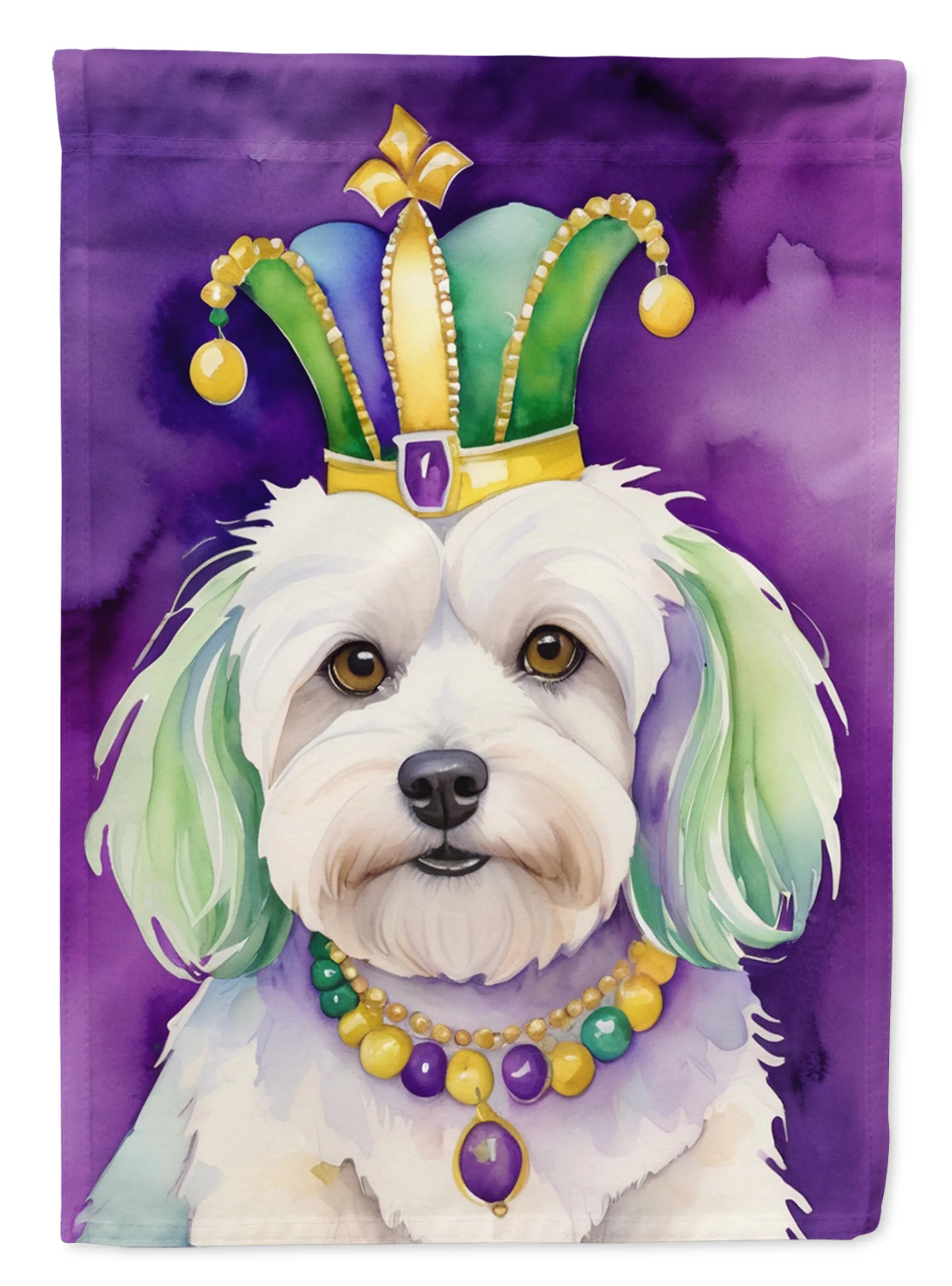 King of Mardi Gras Decorative Flag - Size: GARDEN SIZE | Pack Of: 1 | Collection name: King of mardi gras