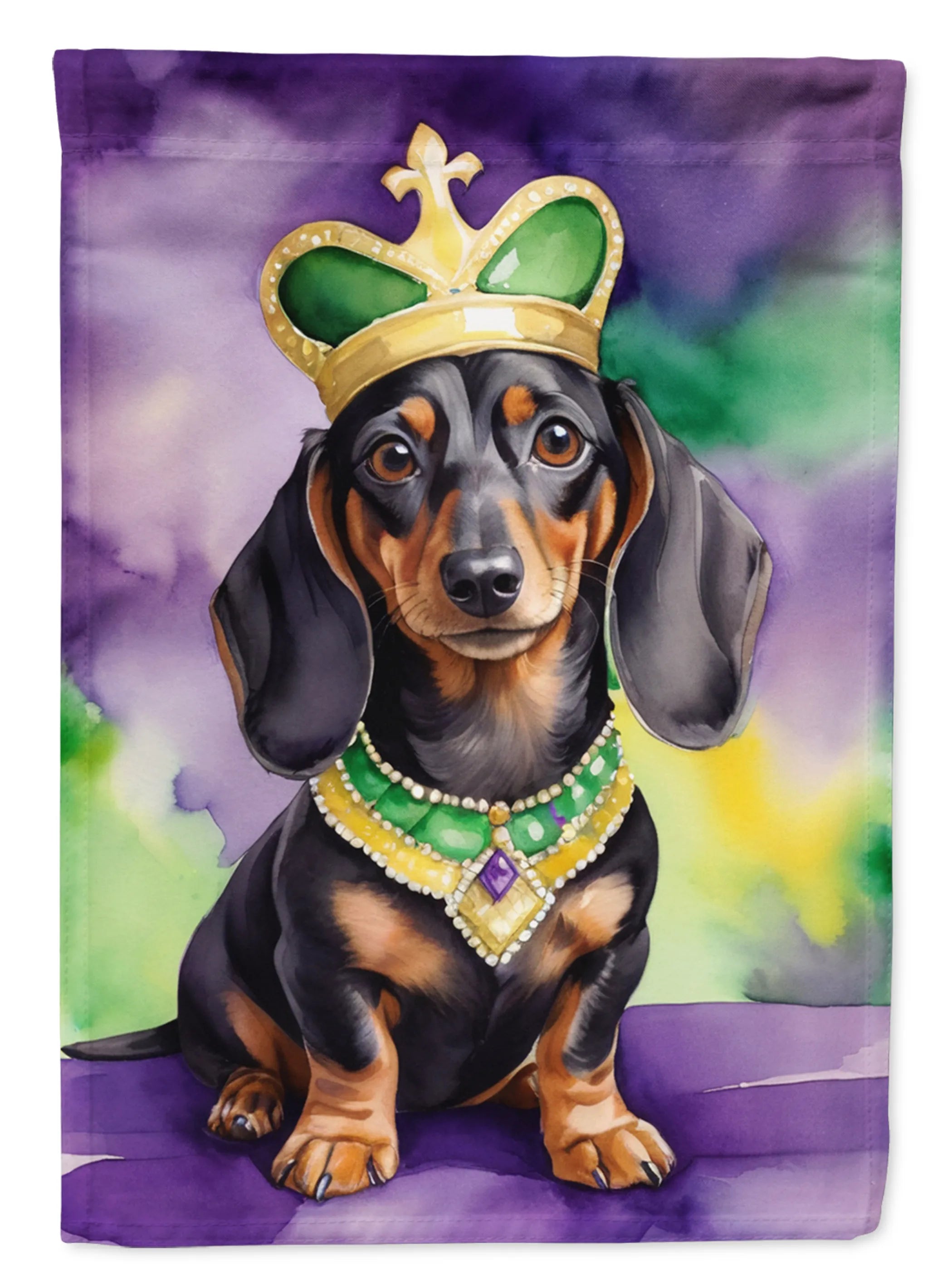 King of Mardi Gras Decorative Flag - Size: GARDEN SIZE | Pack Of: 1 | Collection name: King of mardi gras