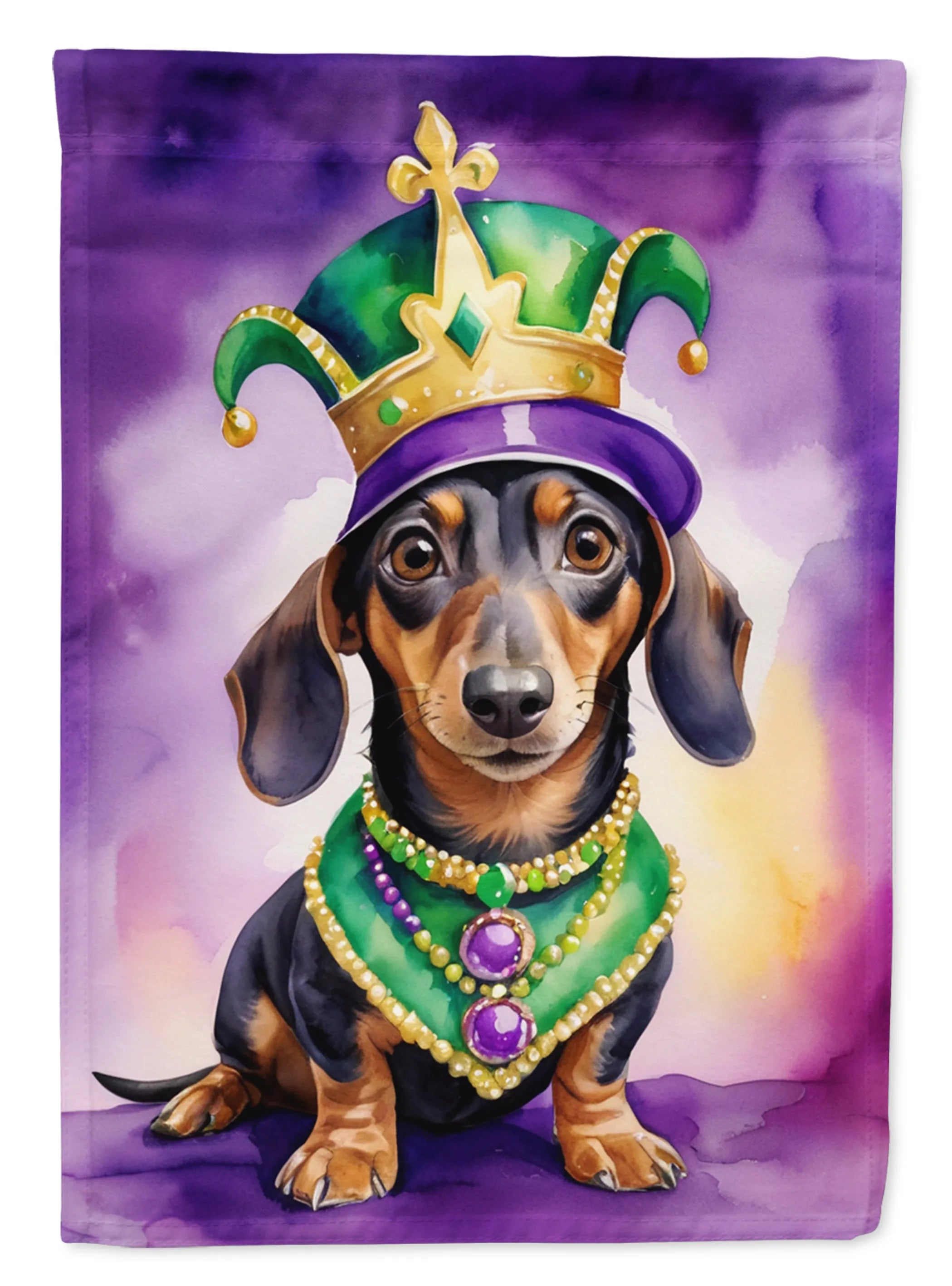 King of Mardi Gras Decorative Flag - Size: GARDEN SIZE | Pack Of: 1 | Collection name: King of mardi gras