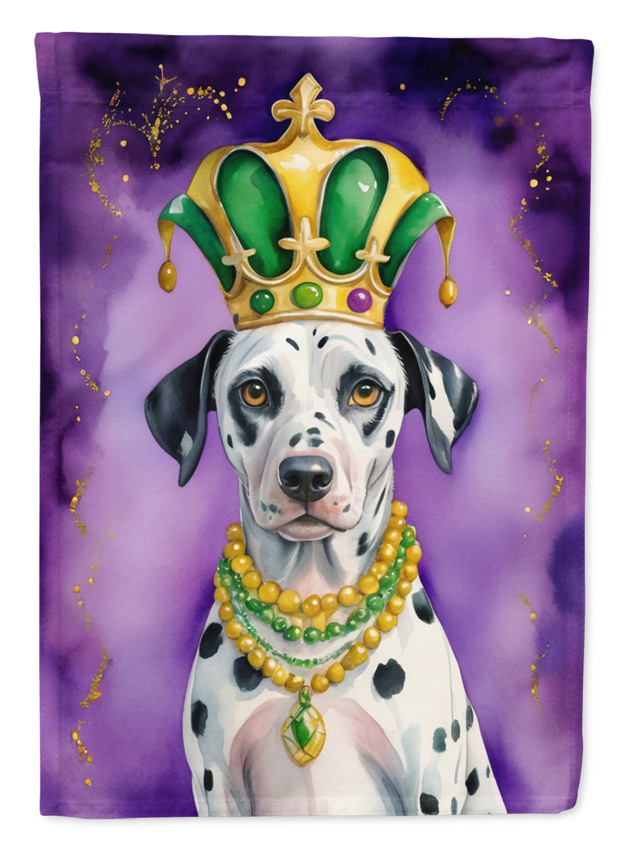 King of Mardi Gras Decorative Flag - Size: GARDEN SIZE | Pack Of: 1 | Collection name: King of mardi gras