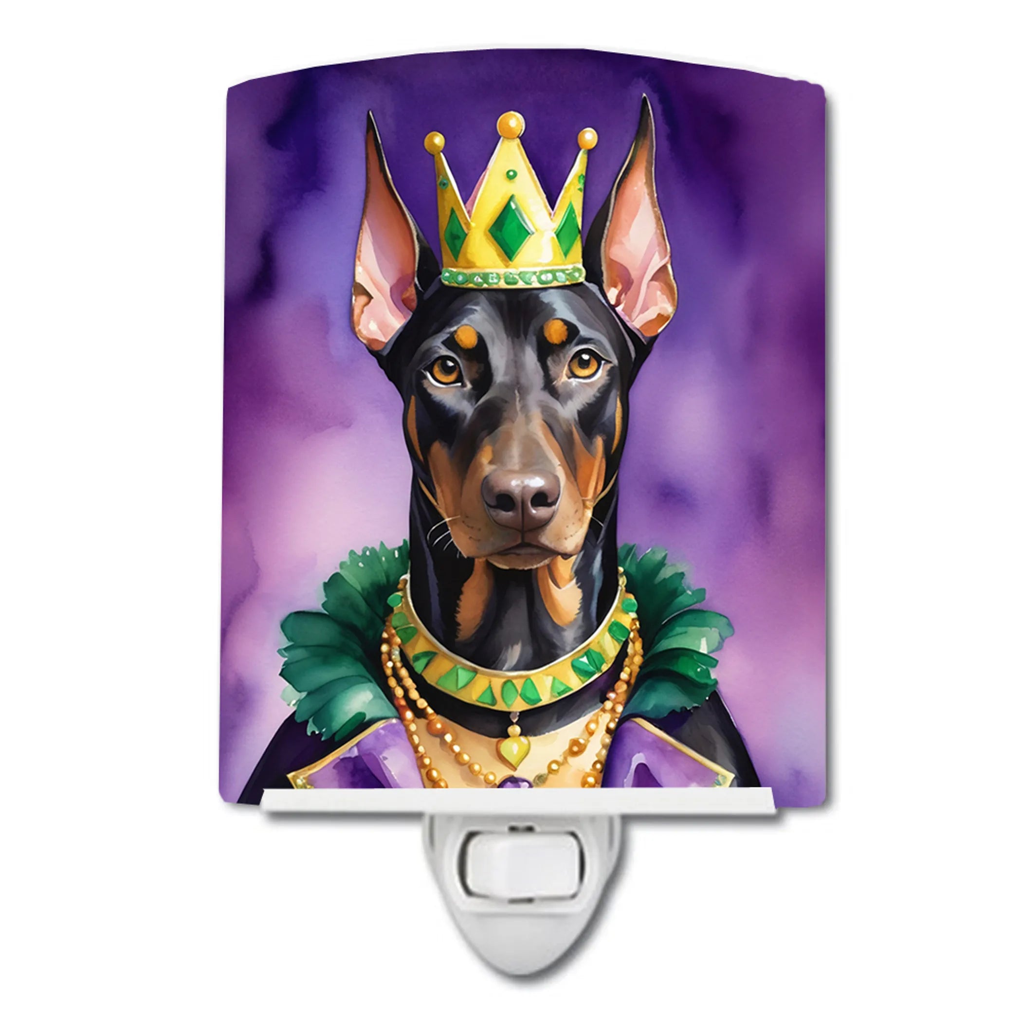 King of Mardi Gras Ceramic Night Light - Pack Of: 1 | Collection name: King of mardi gras