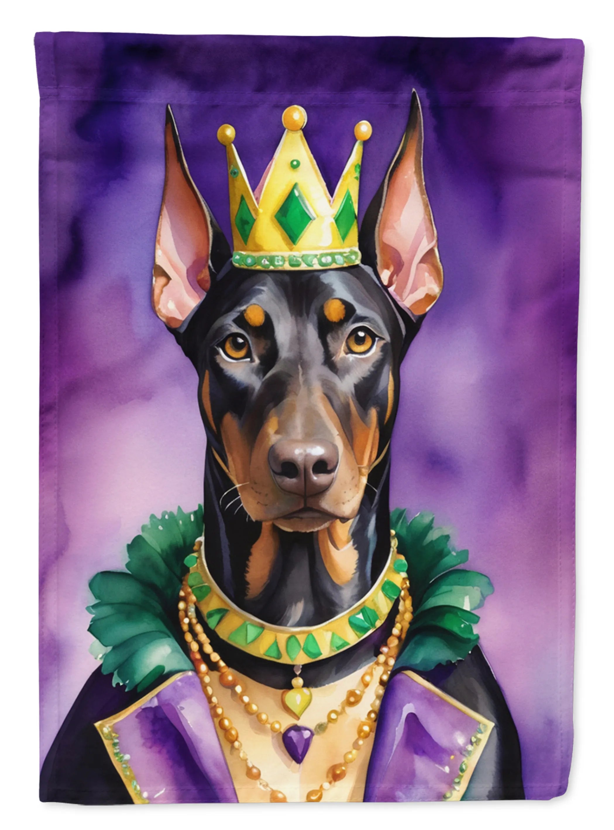 King of Mardi Gras Decorative Flag - Size: GARDEN SIZE | Pack Of: 1 | Collection name: King of mardi gras