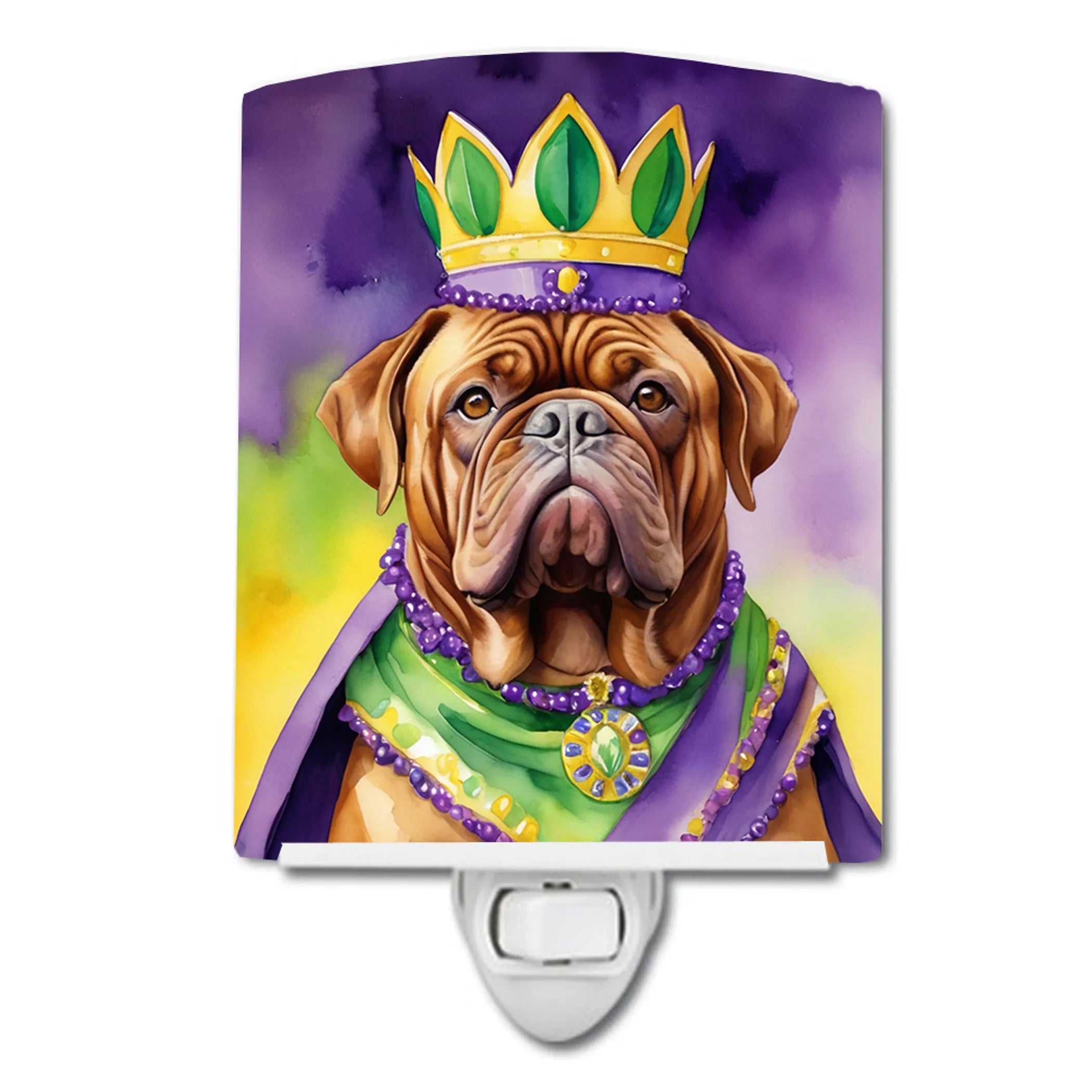 King of Mardi Gras Ceramic Night Light - Pack Of: 1 | Collection name: King of mardi gras