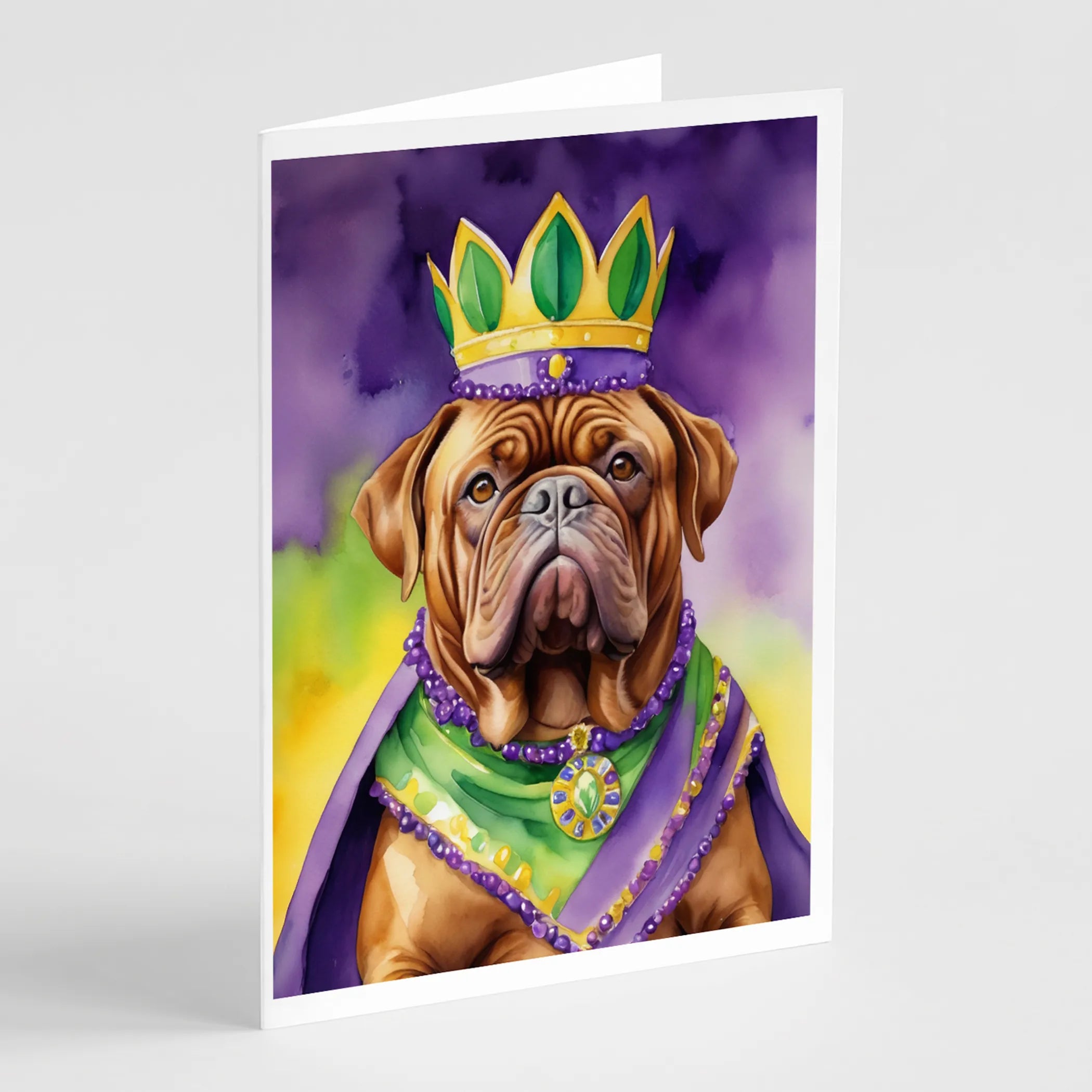 King of Mardi Gras Greeting Cards  - Size: 5X7 | Pack Of: 1 | Collection name: King of mardi gras