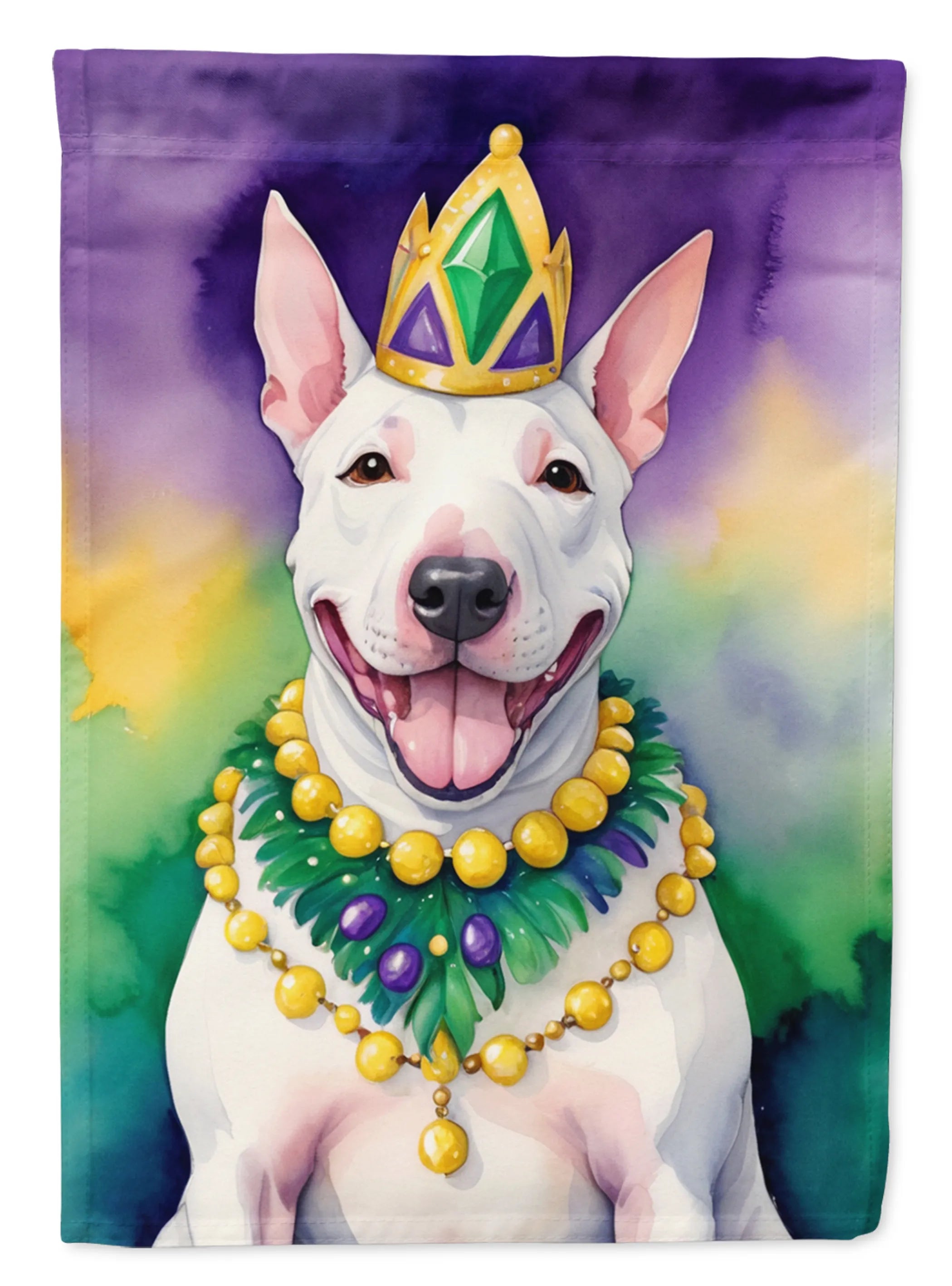 King of Mardi Gras Decorative Flag - Size: GARDEN SIZE | Pack Of: 1 | Collection name: King of mardi gras