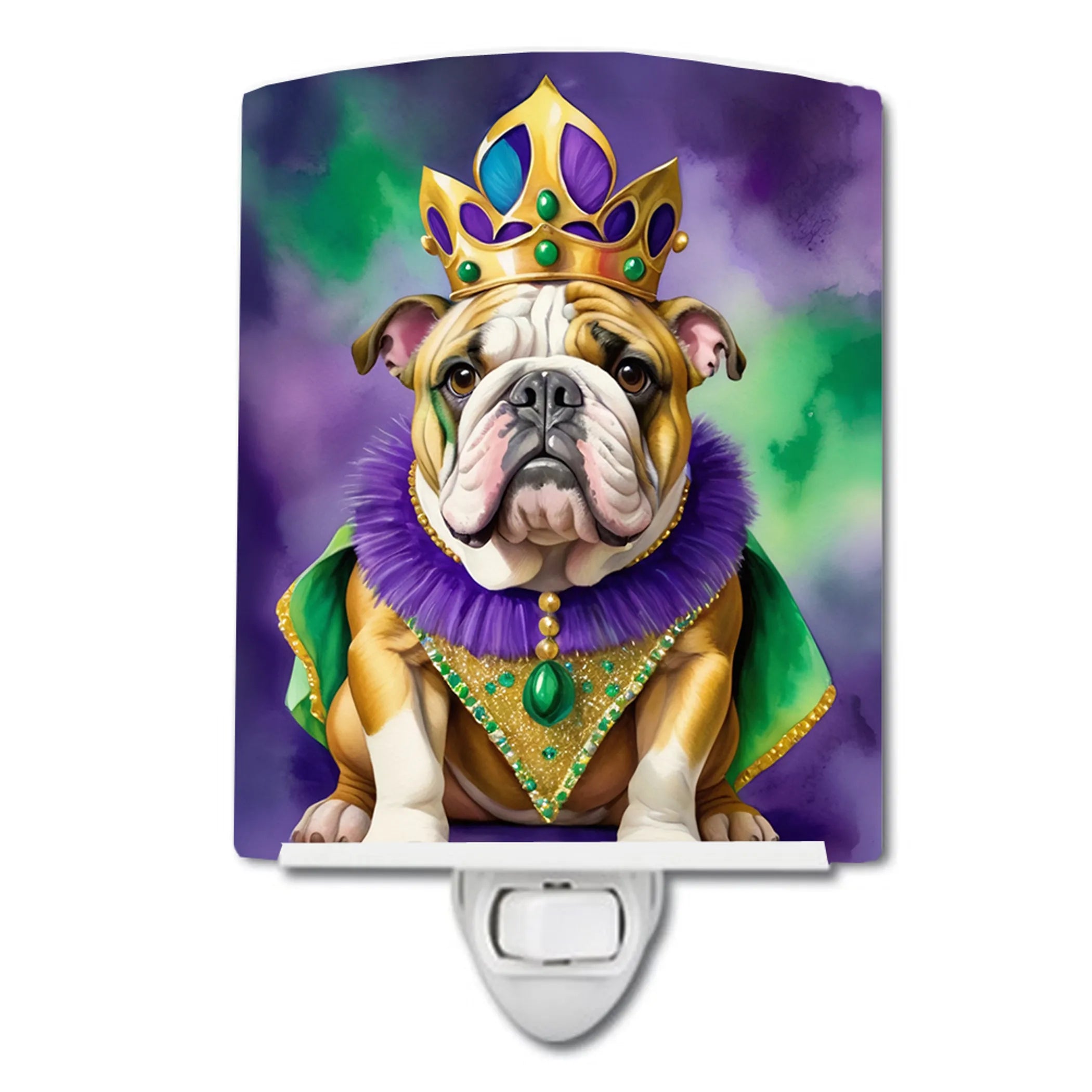 King of Mardi Gras Ceramic Night Light - Pack Of: 1 | Collection name: King of mardi gras