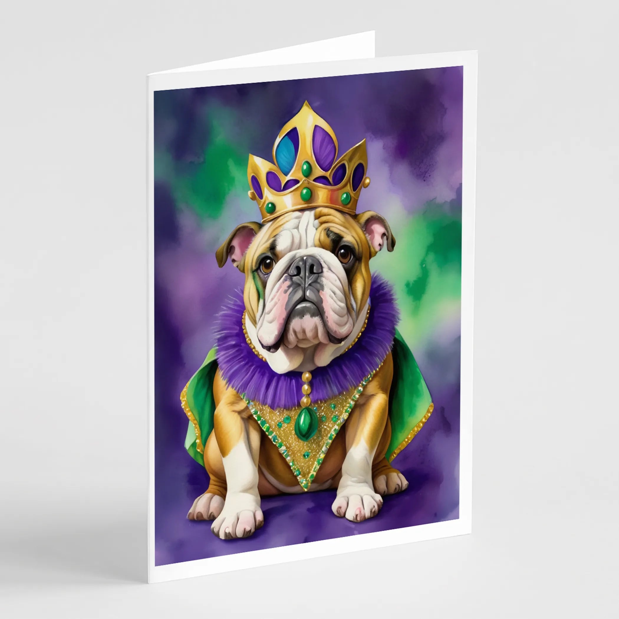 King of Mardi Gras Greeting Cards  - Size: 5X7 | Pack Of: 1 | Collection name: King of mardi gras