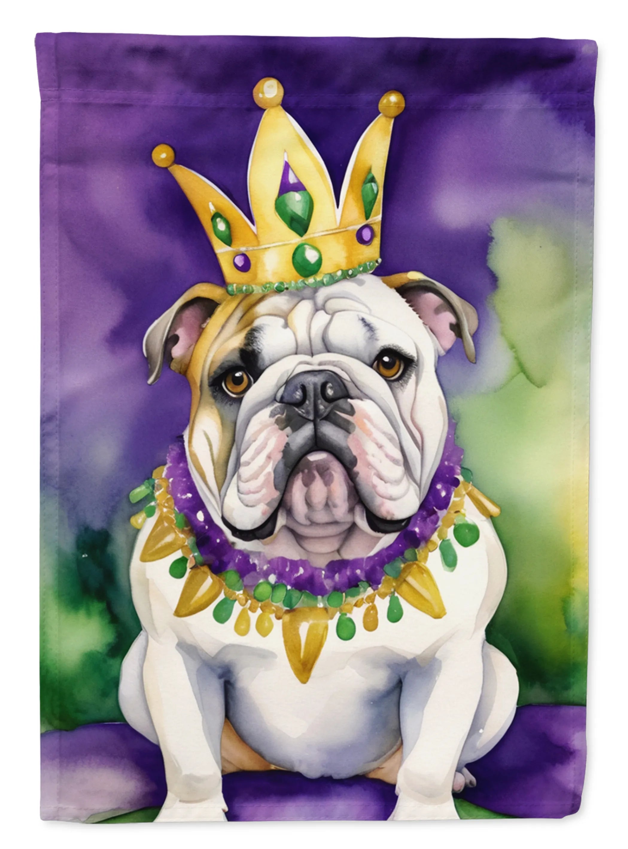 King of Mardi Gras Decorative Flag - Size: GARDEN SIZE | Pack Of: 1 | Collection name: King of mardi gras
