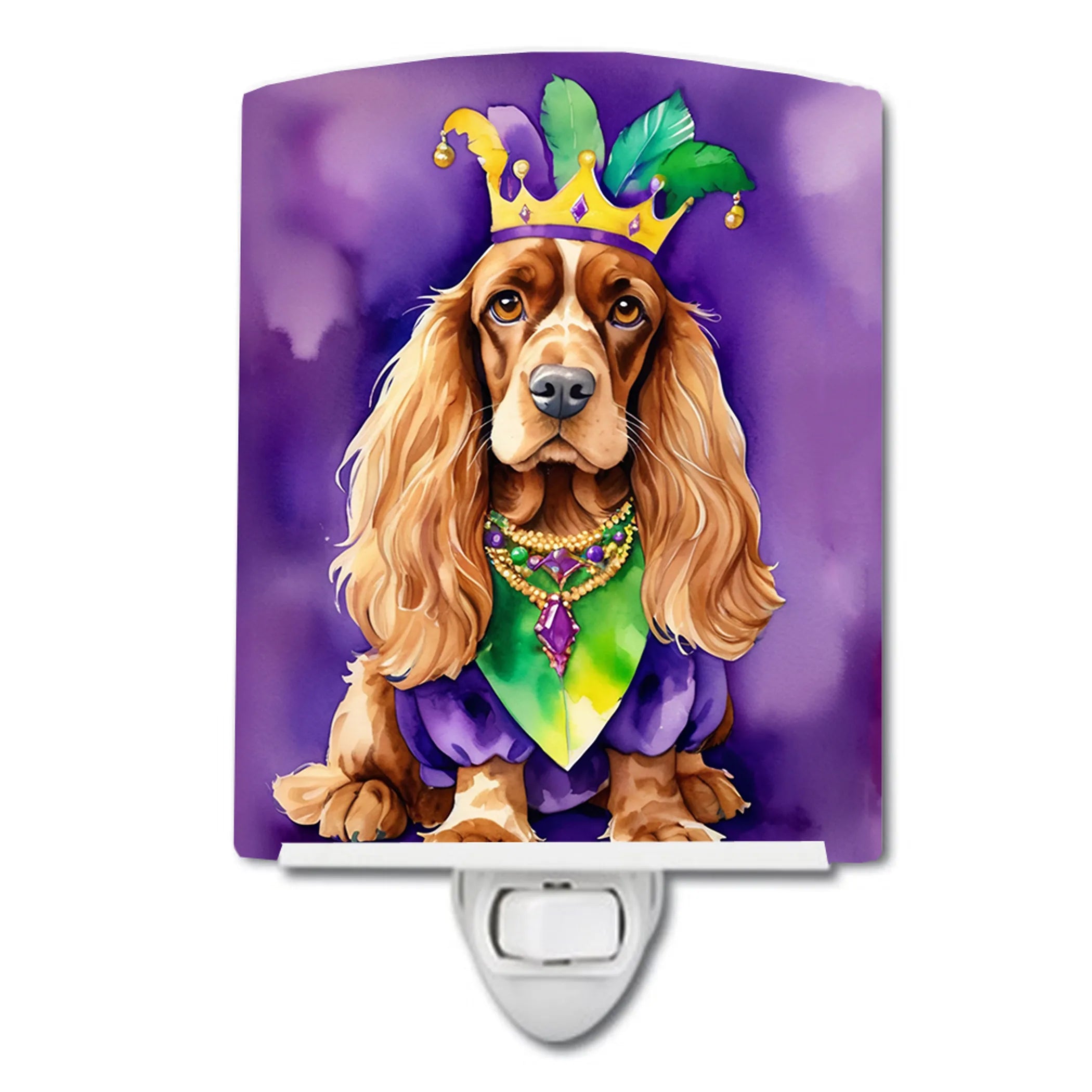 King of Mardi Gras Ceramic Night Light - Pack Of: 1 | Collection name: King of mardi gras