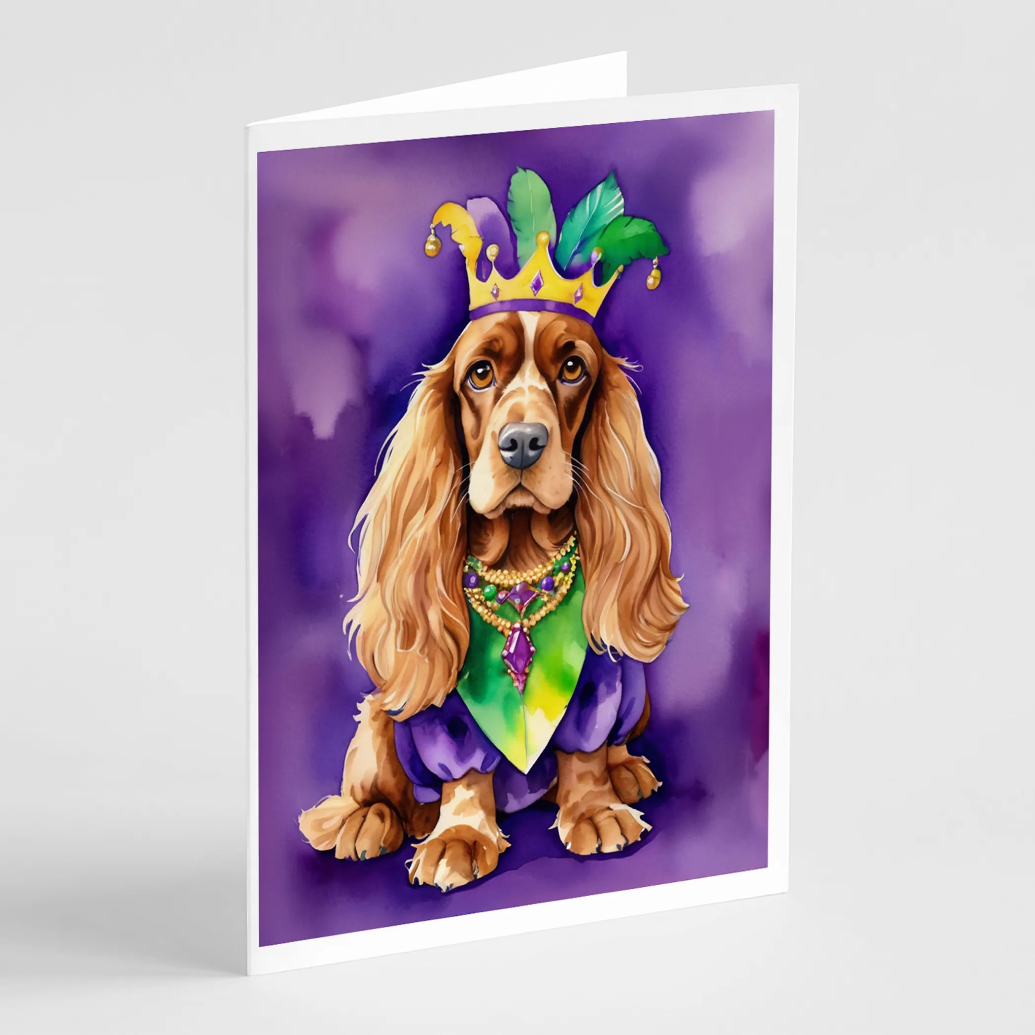 King of Mardi Gras Greeting Cards  - Size: 5X7 | Pack Of: 1 | Collection name: King of mardi gras