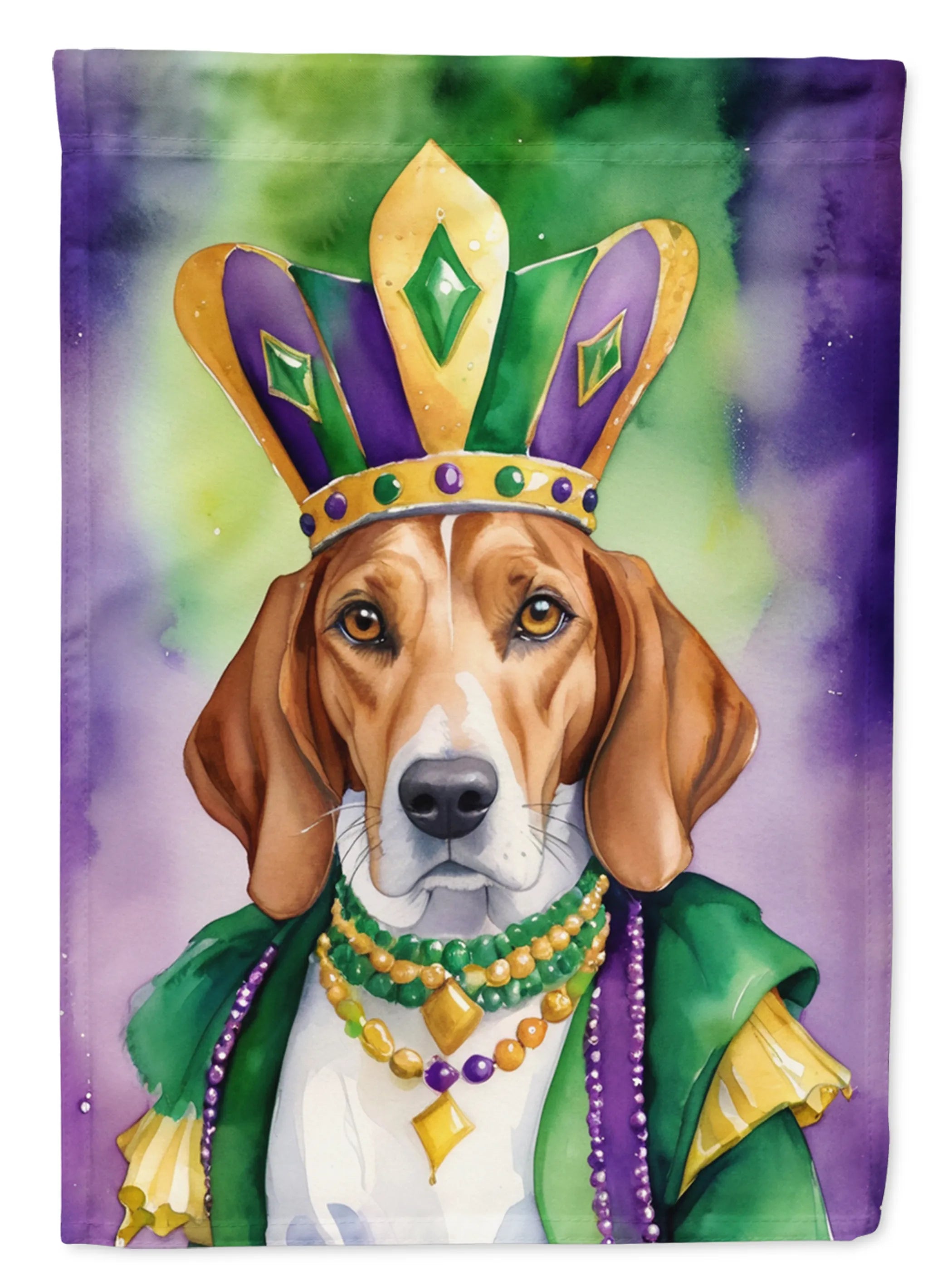 King of Mardi Gras Decorative Flag - Size: GARDEN SIZE | Pack Of: 1 | Collection name: King of mardi gras