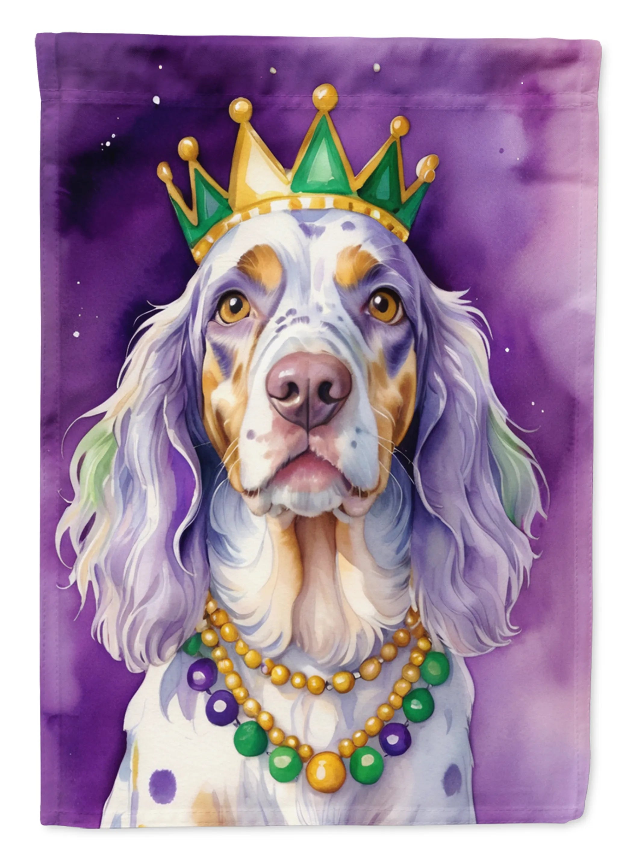 King of Mardi Gras Decorative Flag - Size: GARDEN SIZE | Pack Of: 1 | Collection name: King of mardi gras