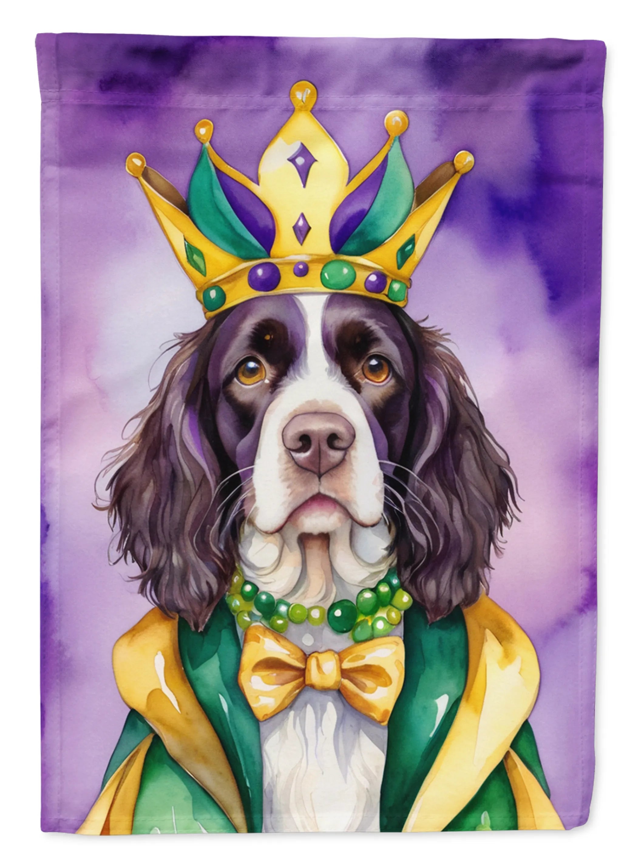 King of Mardi Gras Decorative Flag - Size: GARDEN SIZE | Pack Of: 1 | Collection name: King of mardi gras
