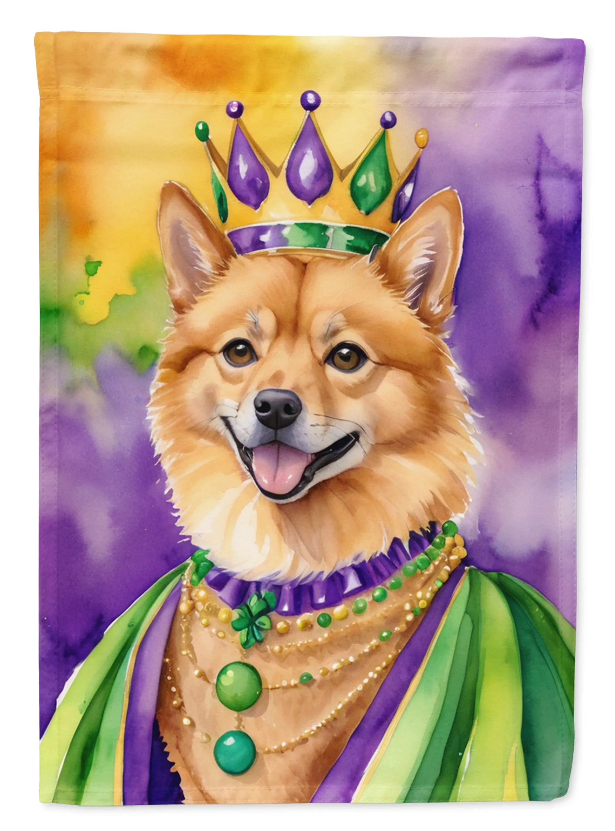 King of Mardi Gras Decorative Flag - Size: GARDEN SIZE | Pack Of: 1 | Collection name: King of mardi gras