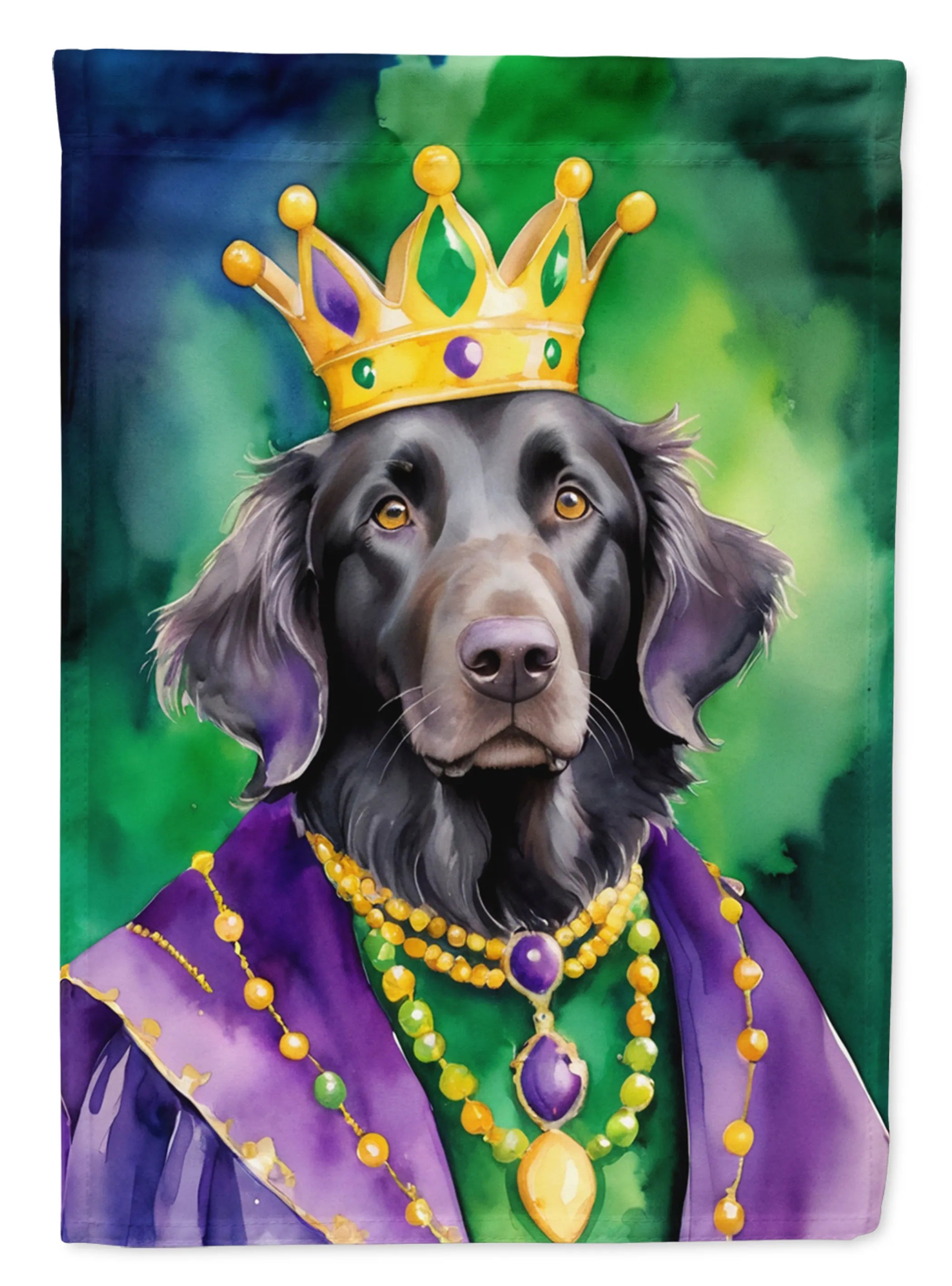 King of Mardi Gras Decorative Flag - Size: GARDEN SIZE | Pack Of: 1 | Collection name: King of mardi gras