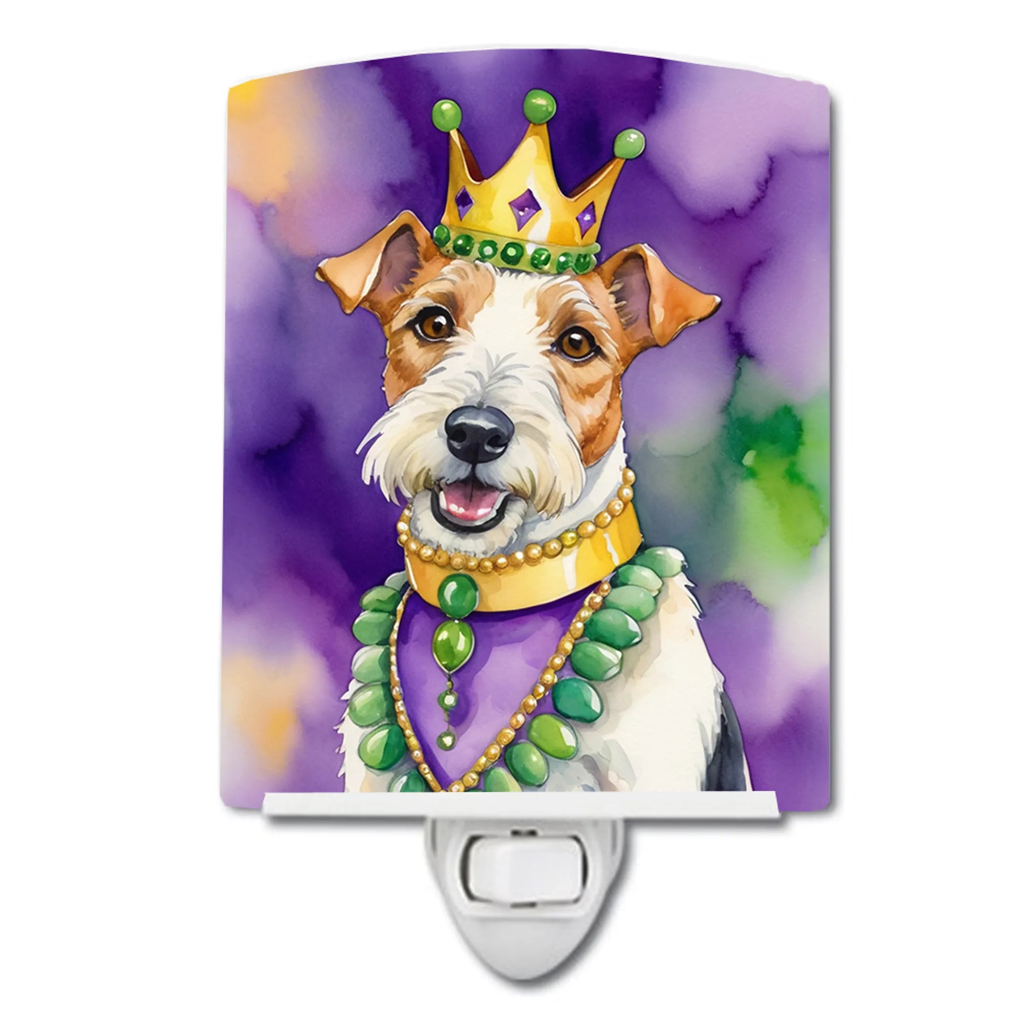 King of Mardi Gras Ceramic Night Light - Pack Of: 1 | Collection name: King of mardi gras