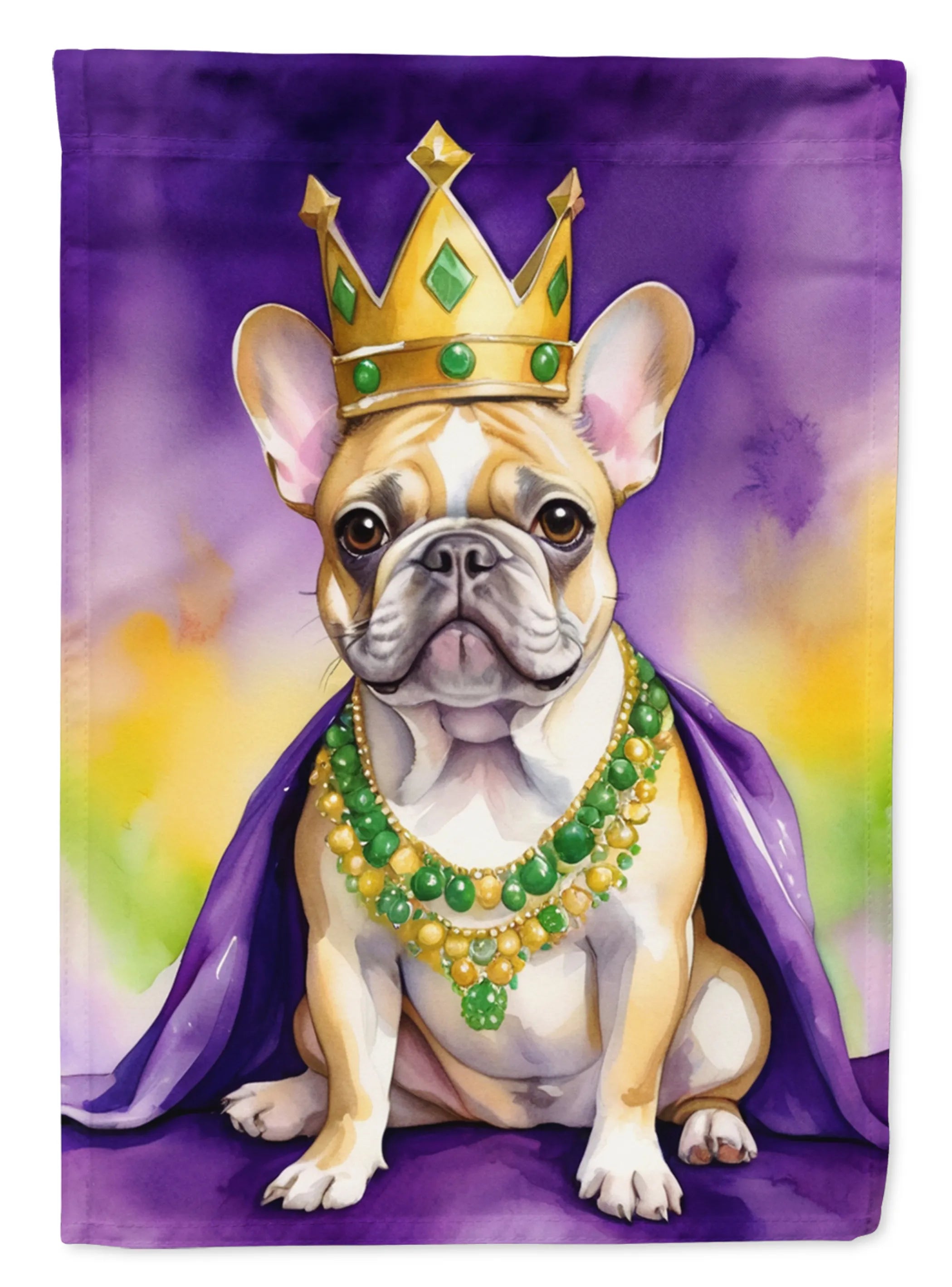 King of Mardi Gras Decorative Flag - Size: GARDEN SIZE | Pack Of: 1 | Collection name: King of mardi gras