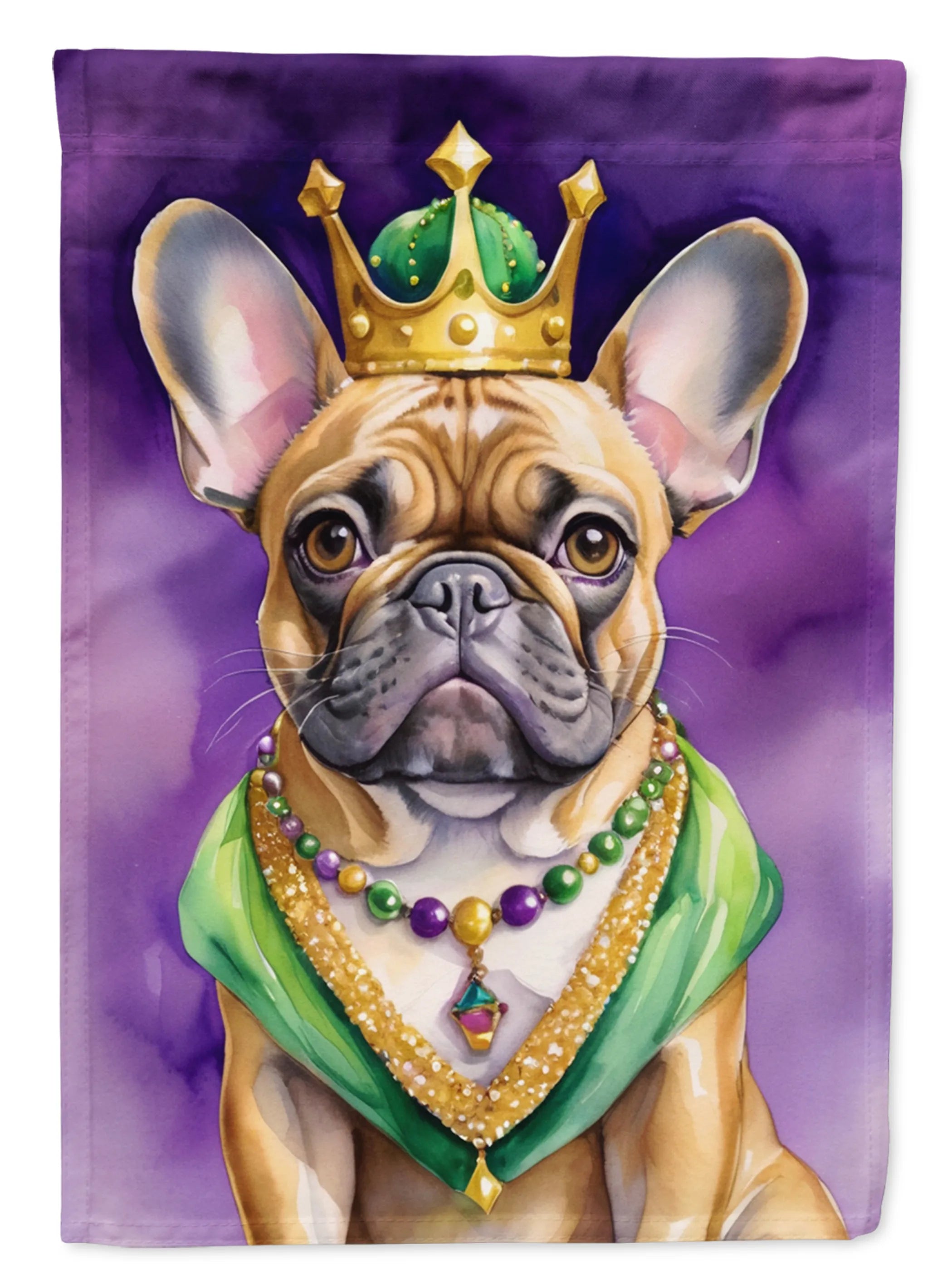 King of Mardi Gras Decorative Flag - Size: GARDEN SIZE | Pack Of: 1 | Collection name: King of mardi gras