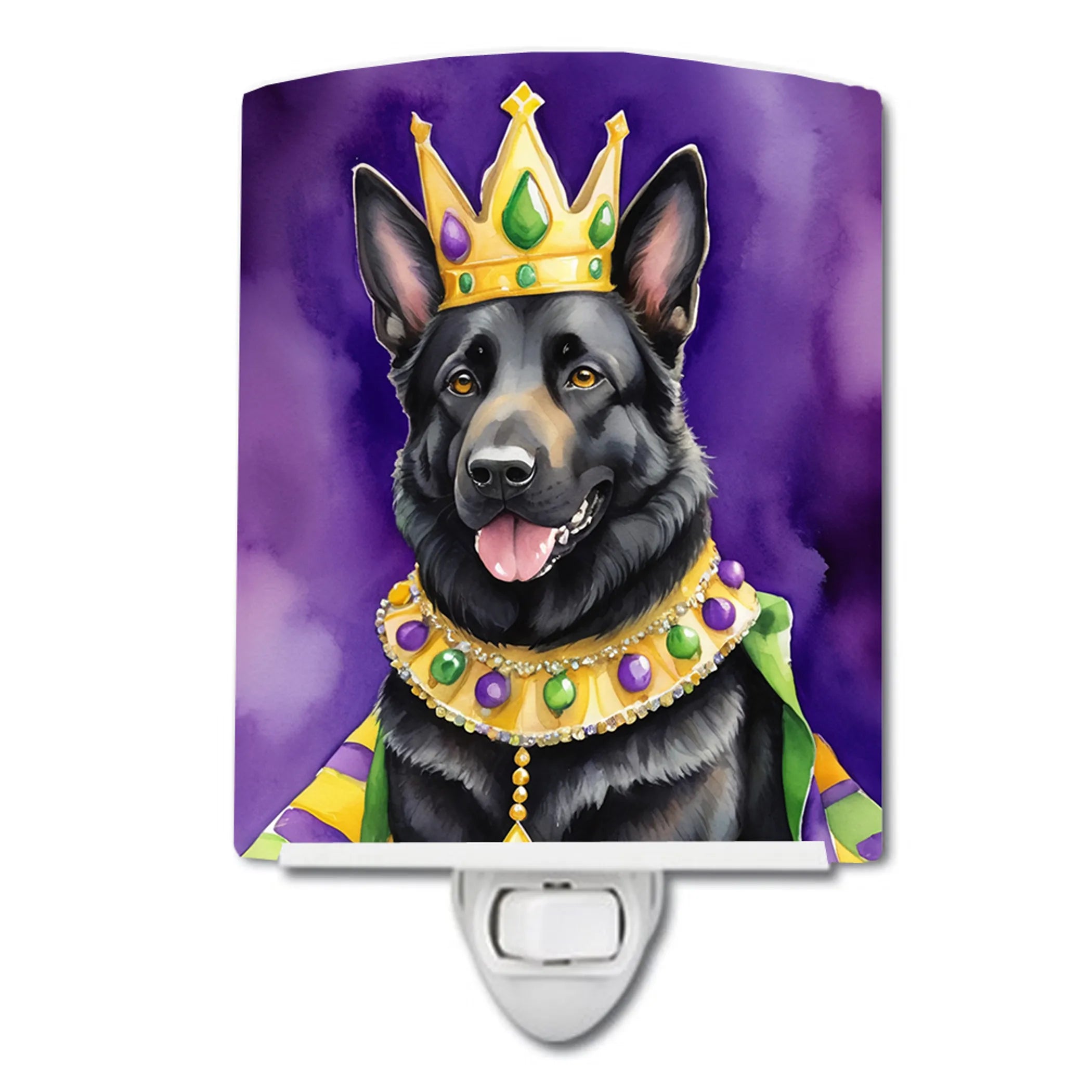 King of Mardi Gras Ceramic Night Light - Pack Of: 1 | Collection name: King of mardi gras