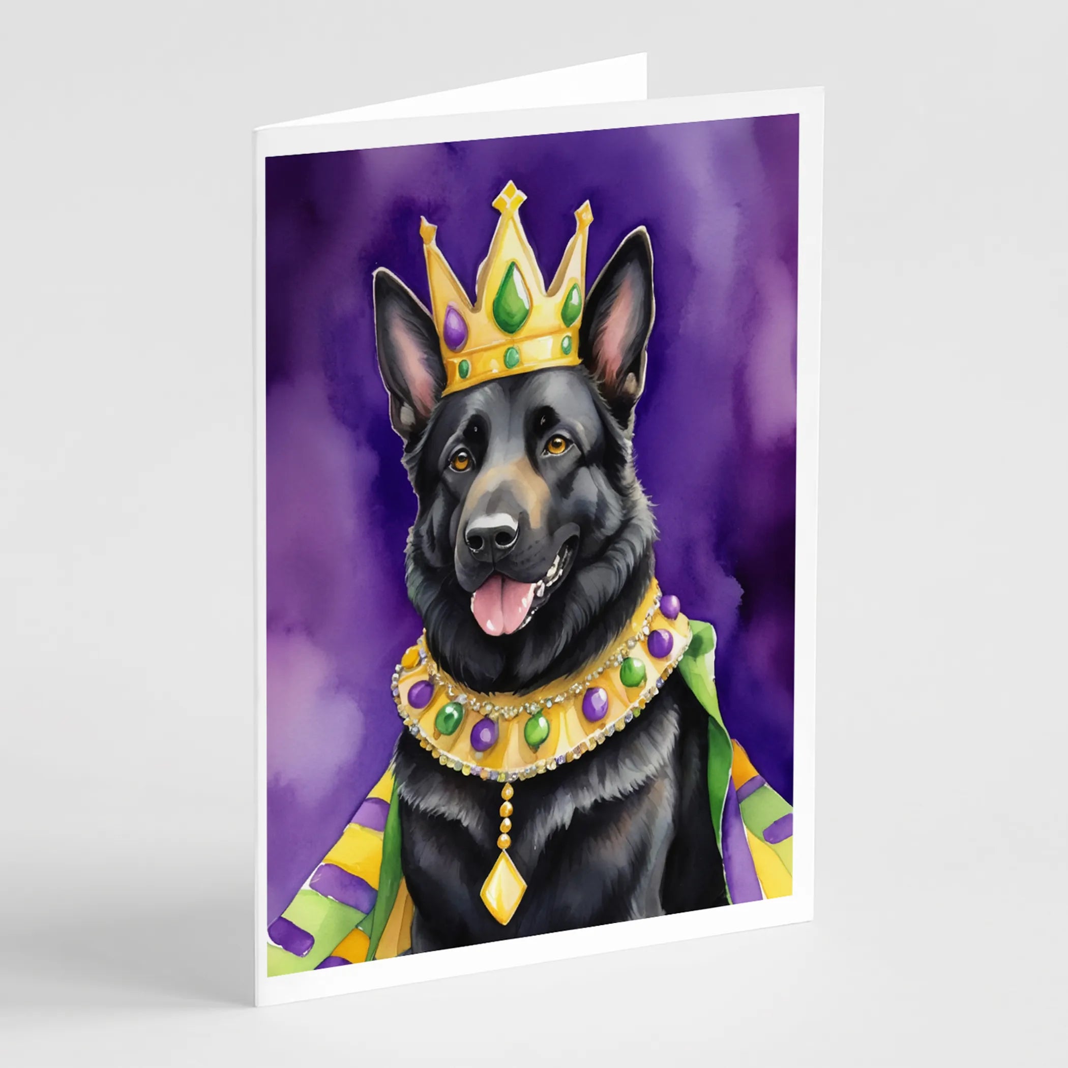 King of Mardi Gras Greeting Cards  - Size: 5X7 | Pack Of: 1 | Collection name: King of mardi gras
