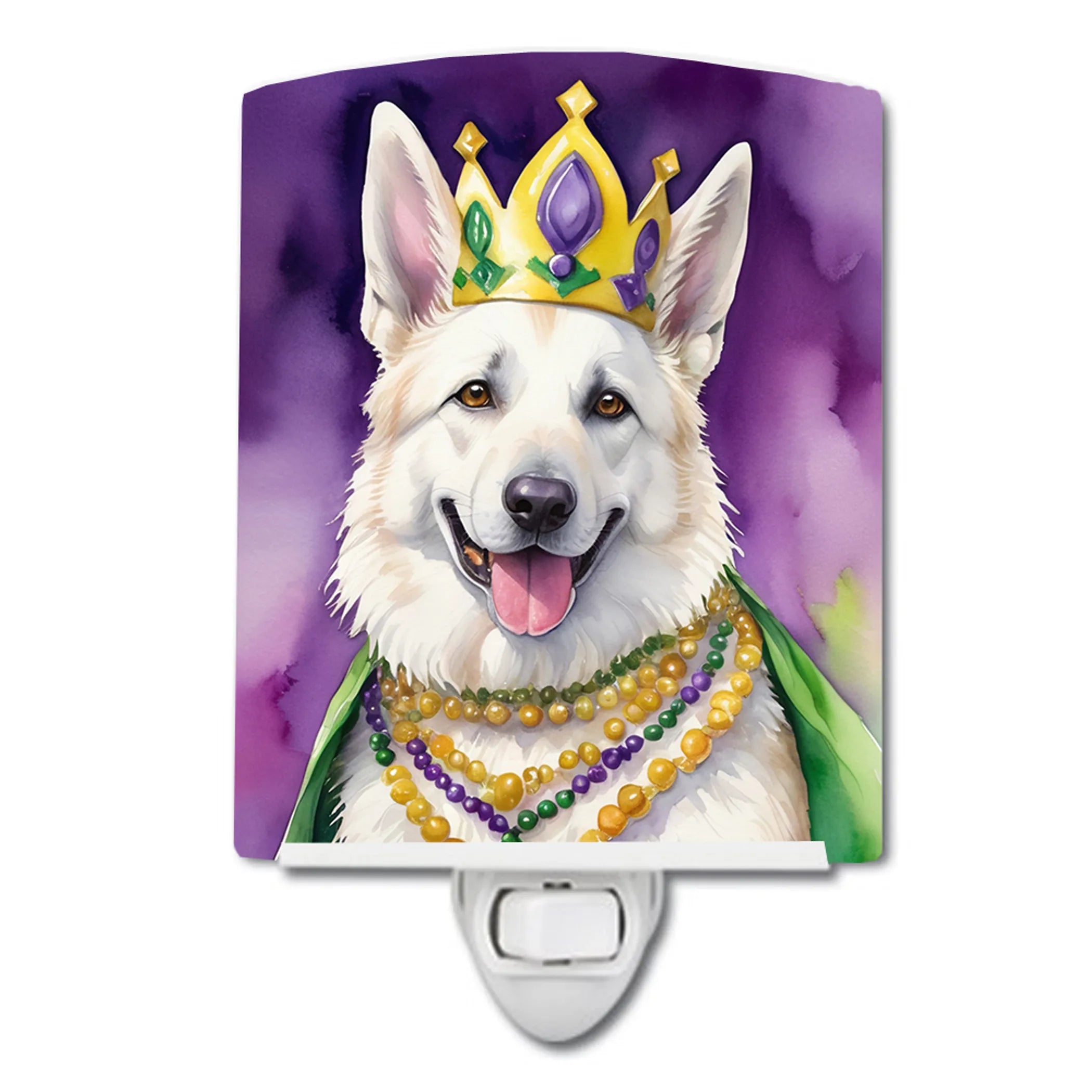 King of Mardi Gras Ceramic Night Light - Pack Of: 1 | Collection name: King of mardi gras