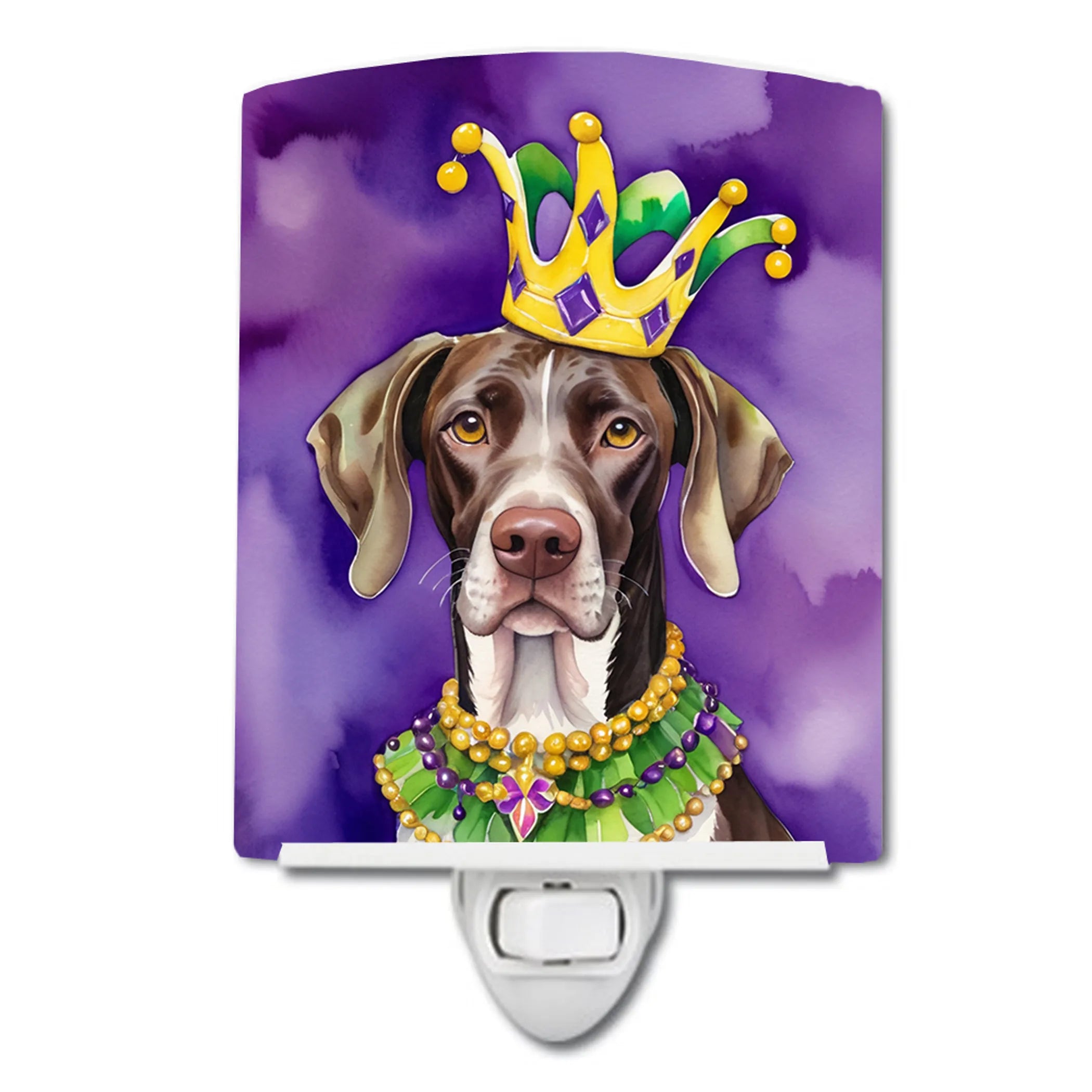 King of Mardi Gras Ceramic Night Light - Pack Of: 1 | Collection name: King of mardi gras