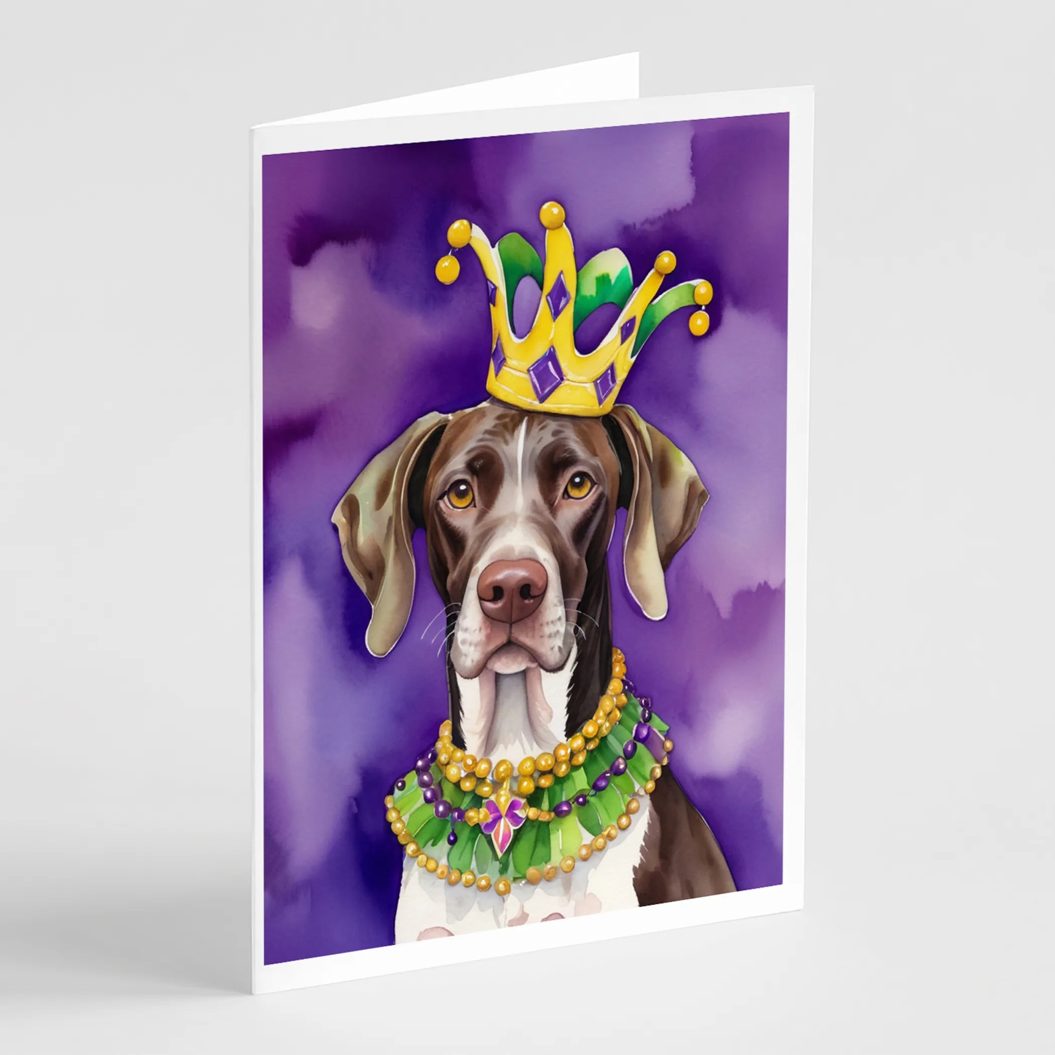 King of Mardi Gras Greeting Cards  - Size: 5X7 | Pack Of: 1 | Collection name: King of mardi gras