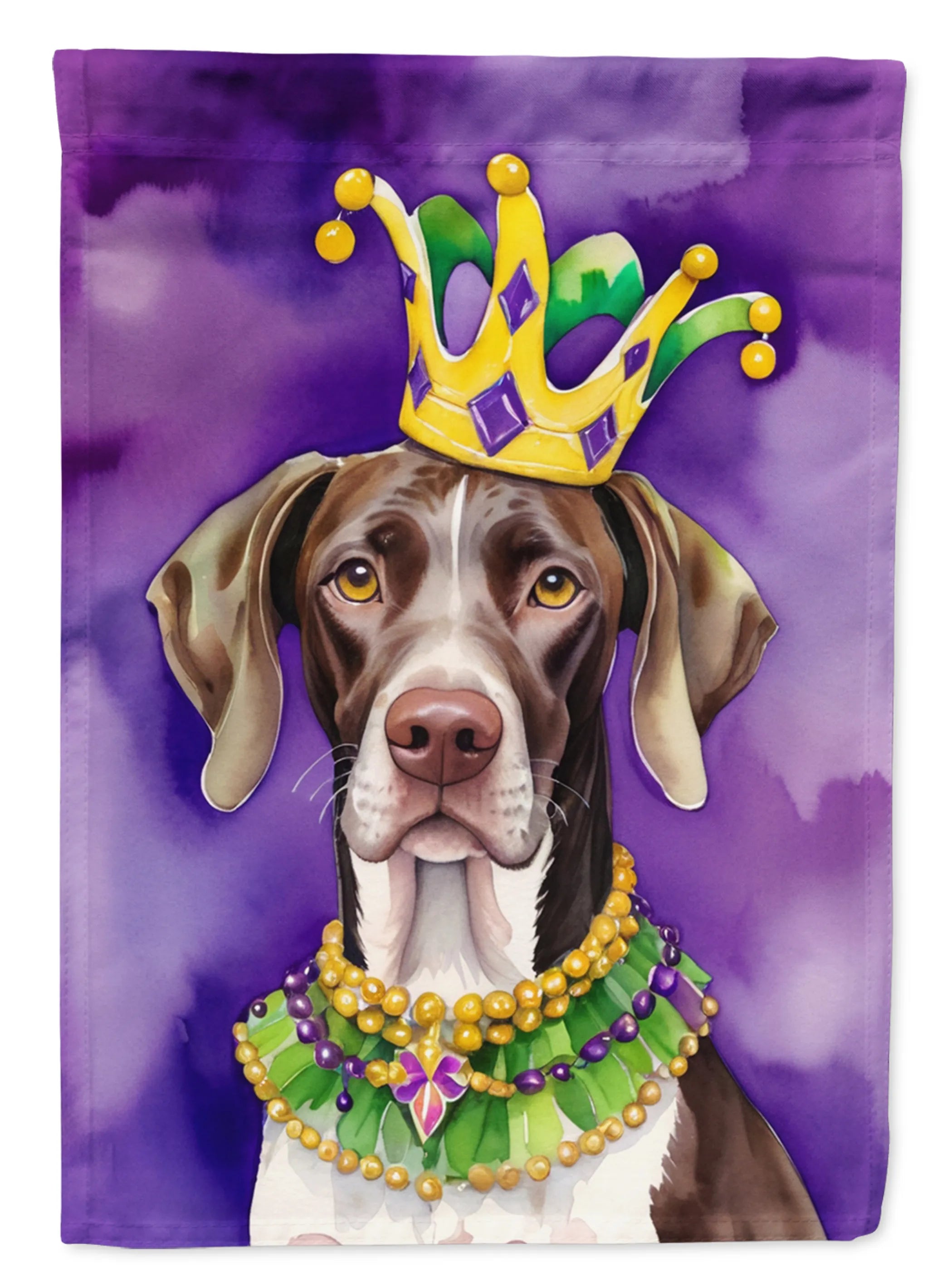 King of Mardi Gras Decorative Flag - Size: GARDEN SIZE | Pack Of: 1 | Collection name: King of mardi gras