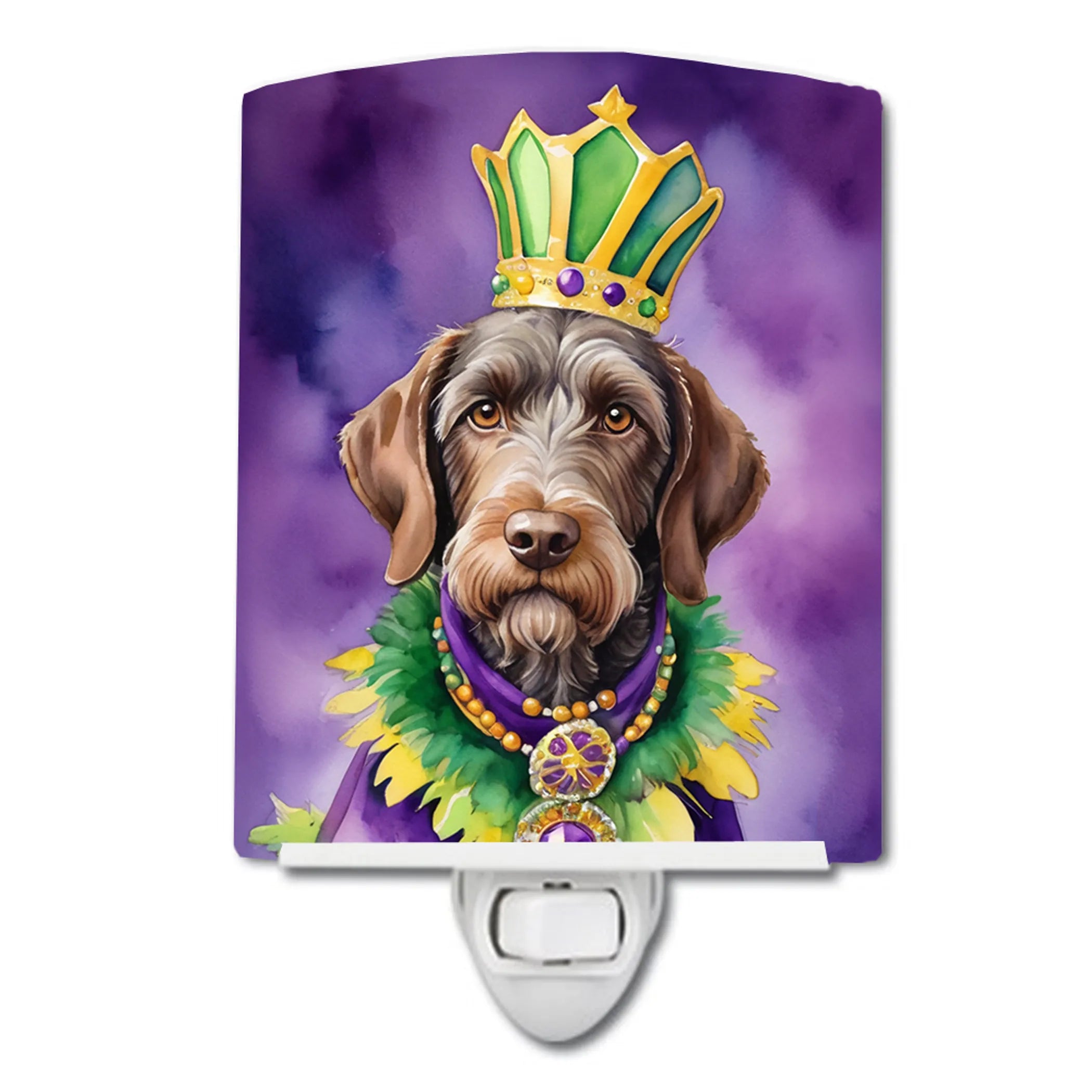 King of Mardi Gras Ceramic Night Light - Pack Of: 1 | Collection name: King of mardi gras