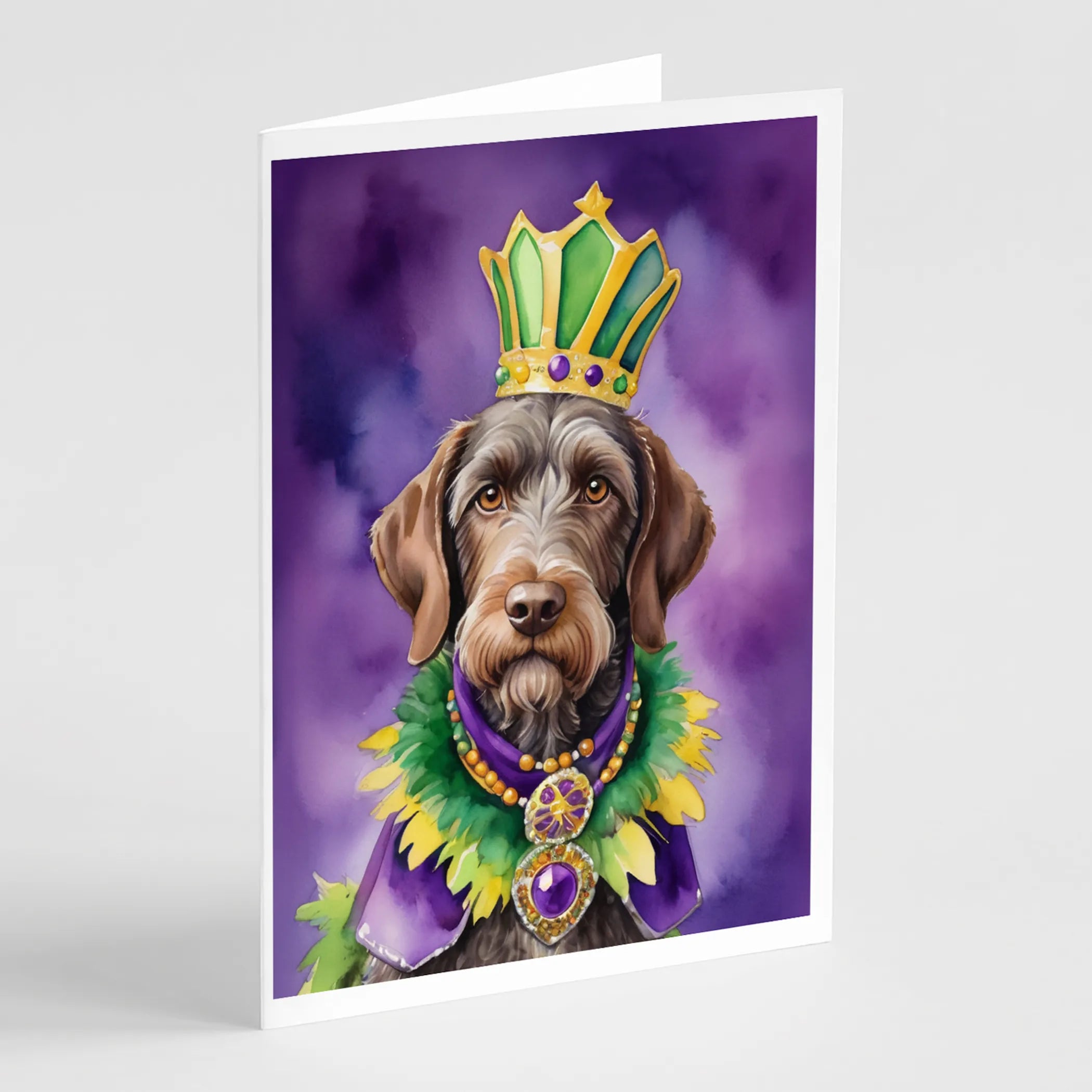 King of Mardi Gras Greeting Cards  - Size: 5X7 | Pack Of: 1 | Collection name: King of mardi gras