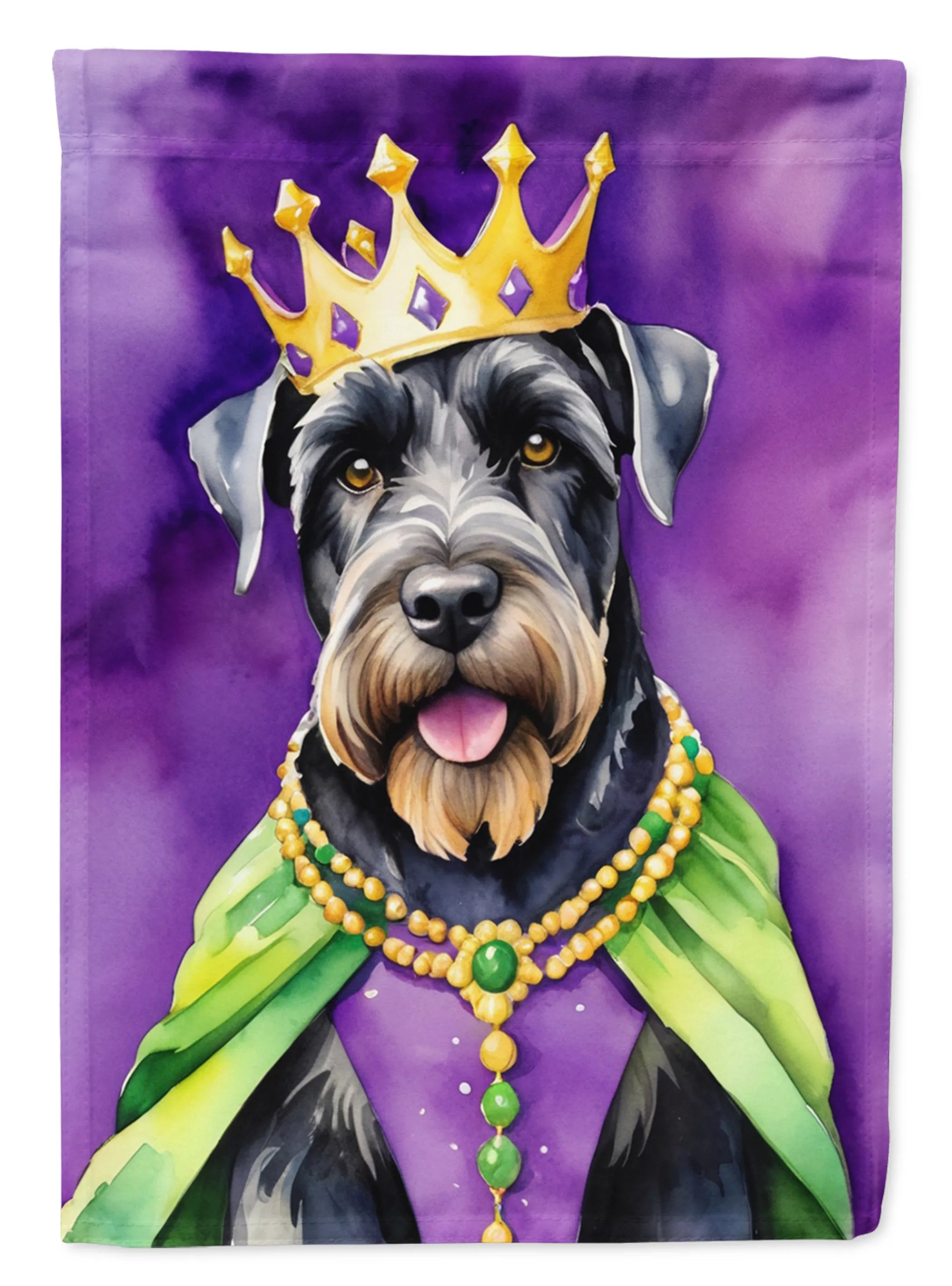King of Mardi Gras Decorative Flag - Size: GARDEN SIZE | Pack Of: 1 | Collection name: King of mardi gras